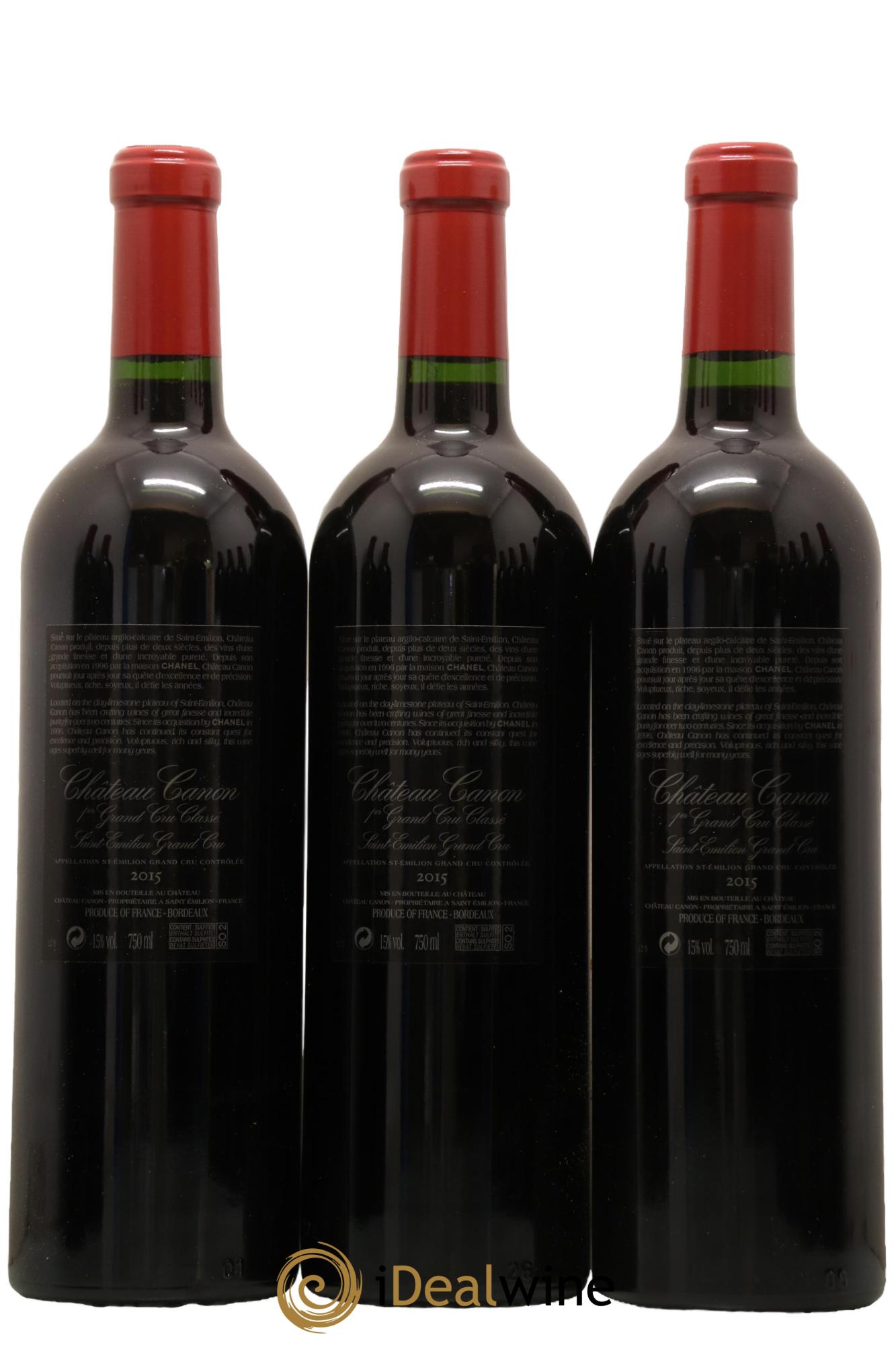 Château Canon 1er Grand Cru Classé B 2015 - Lot of 12 bottles - 4