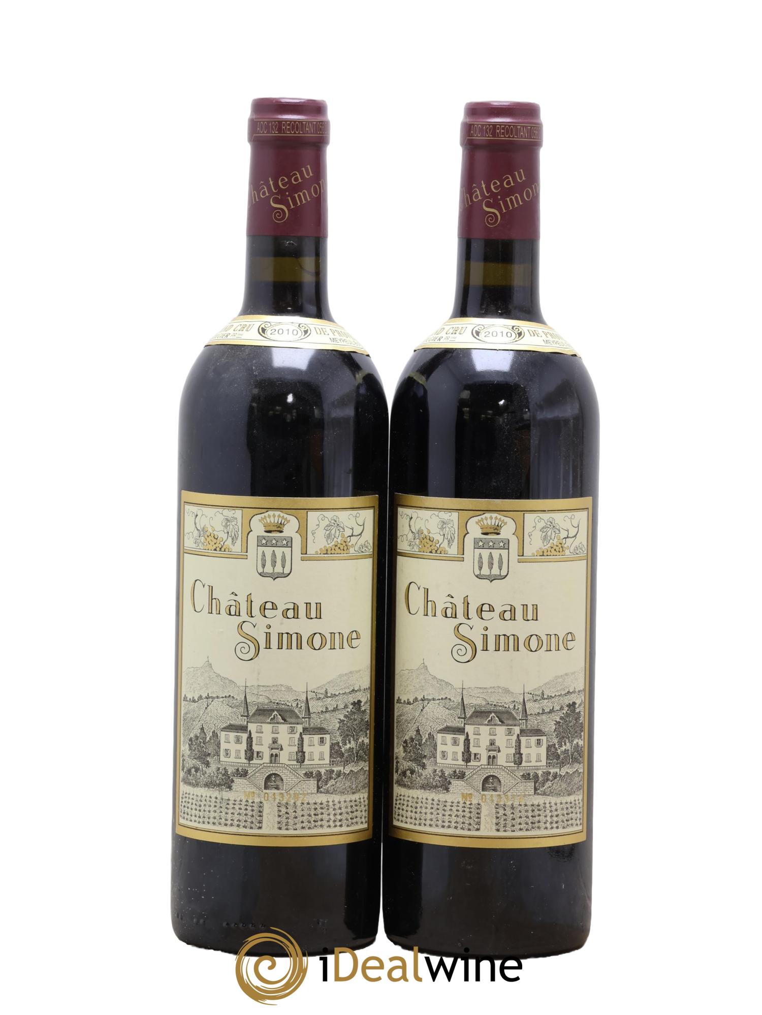 Palette Château Simone Famille Rougier 2010 - Lot de 2 bouteilles - 0