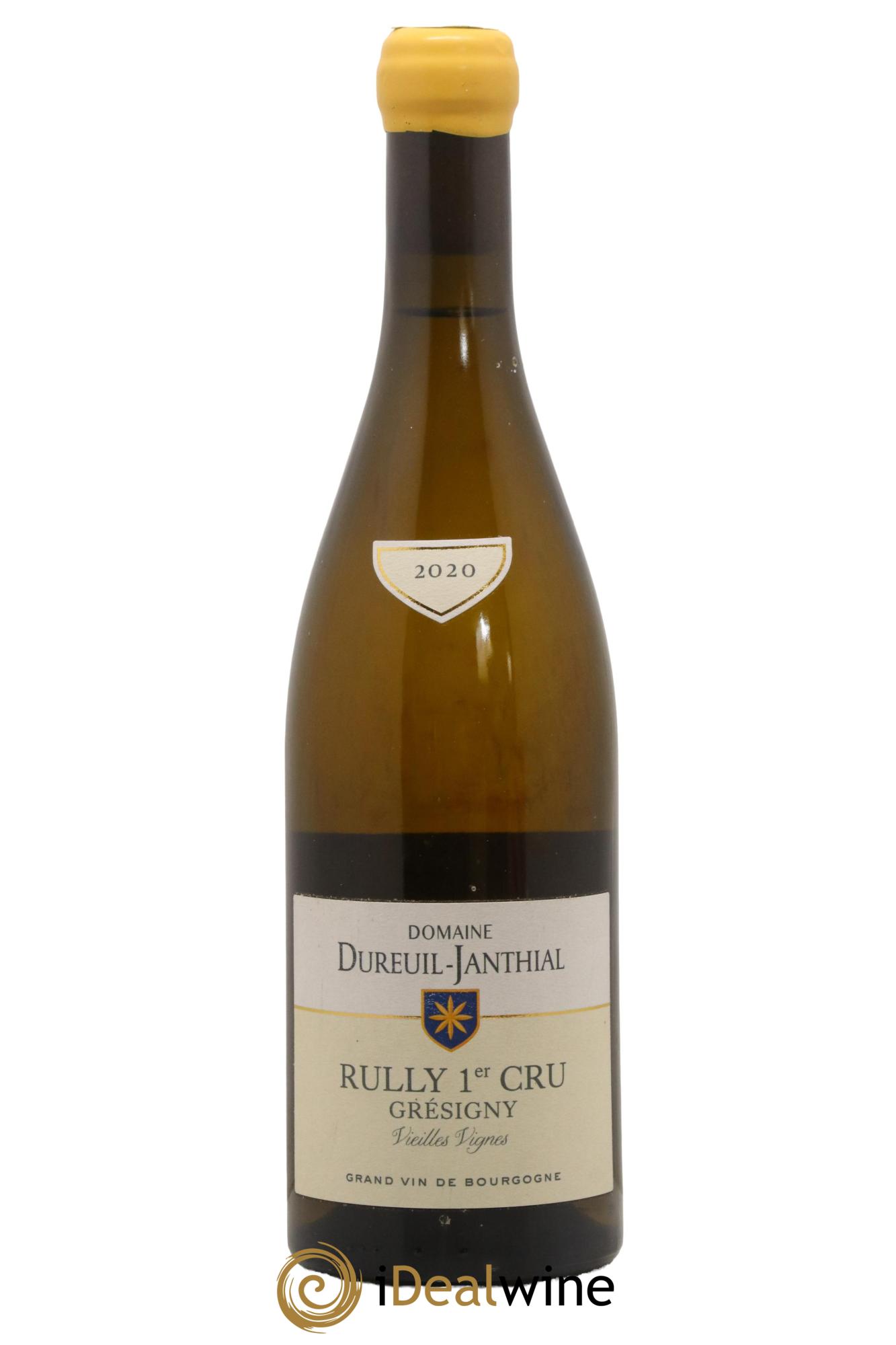 Rully 1er Cru Grésigny Vieilles Vignes Vincent Dureuil-Janthial 2020 - Lot de 1 bouteille - 0