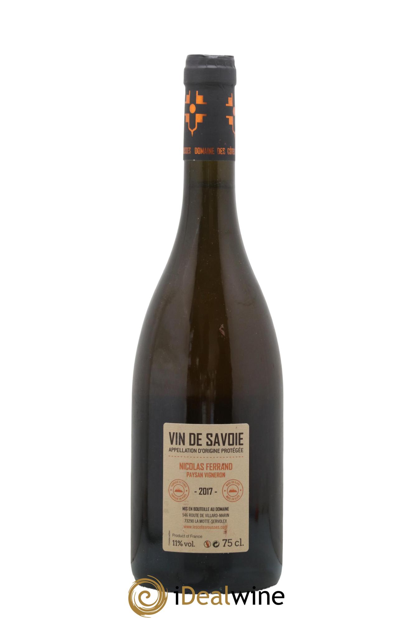 Vin de Savoie Troublant Macération Domaine des Côtes Rousses 2017 - Lot de 1 bouteille - 1