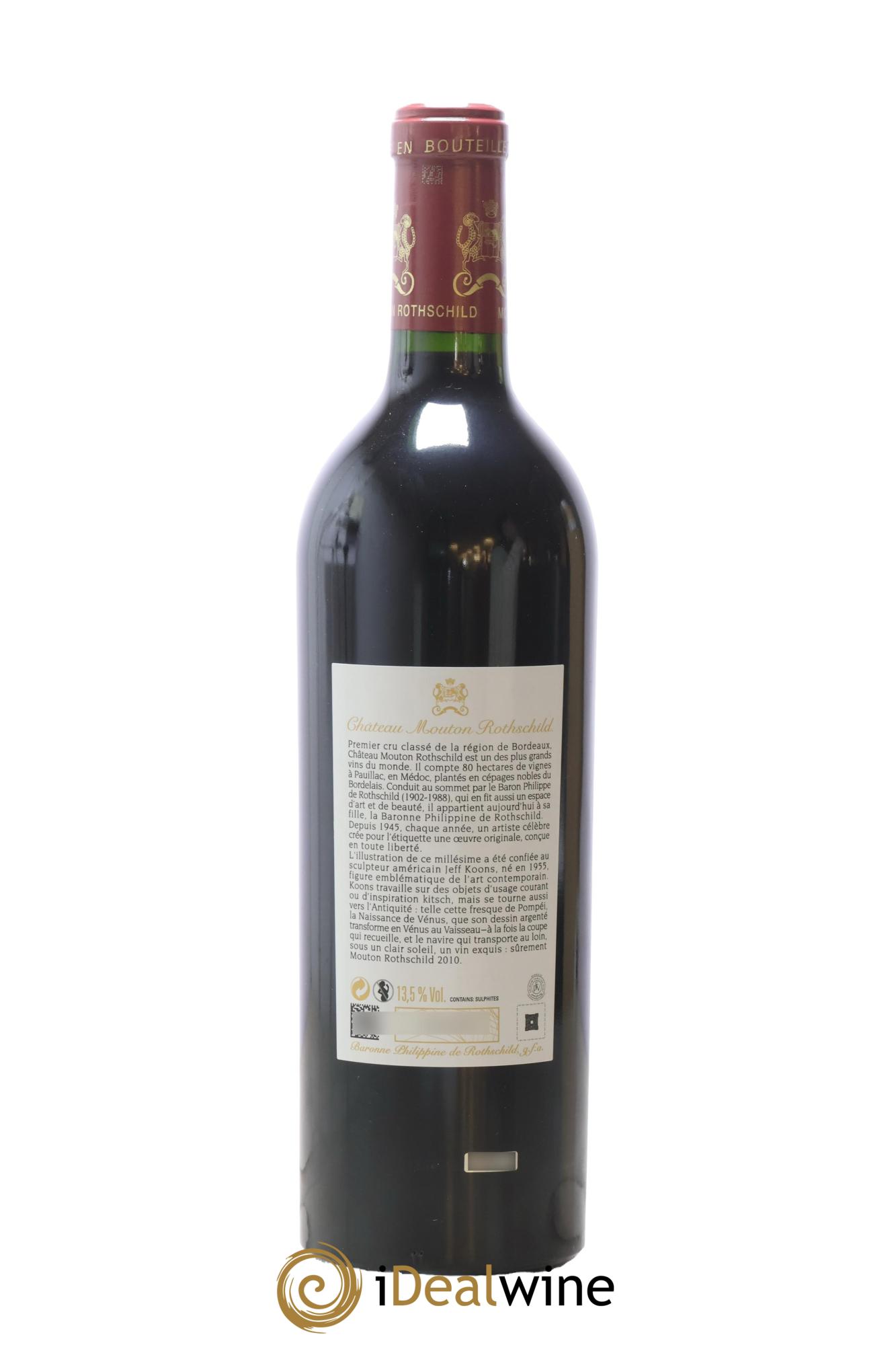 Château Mouton Rothschild 1er Grand Cru Classé 2010 - Lotto di 1 bottiglia - 1