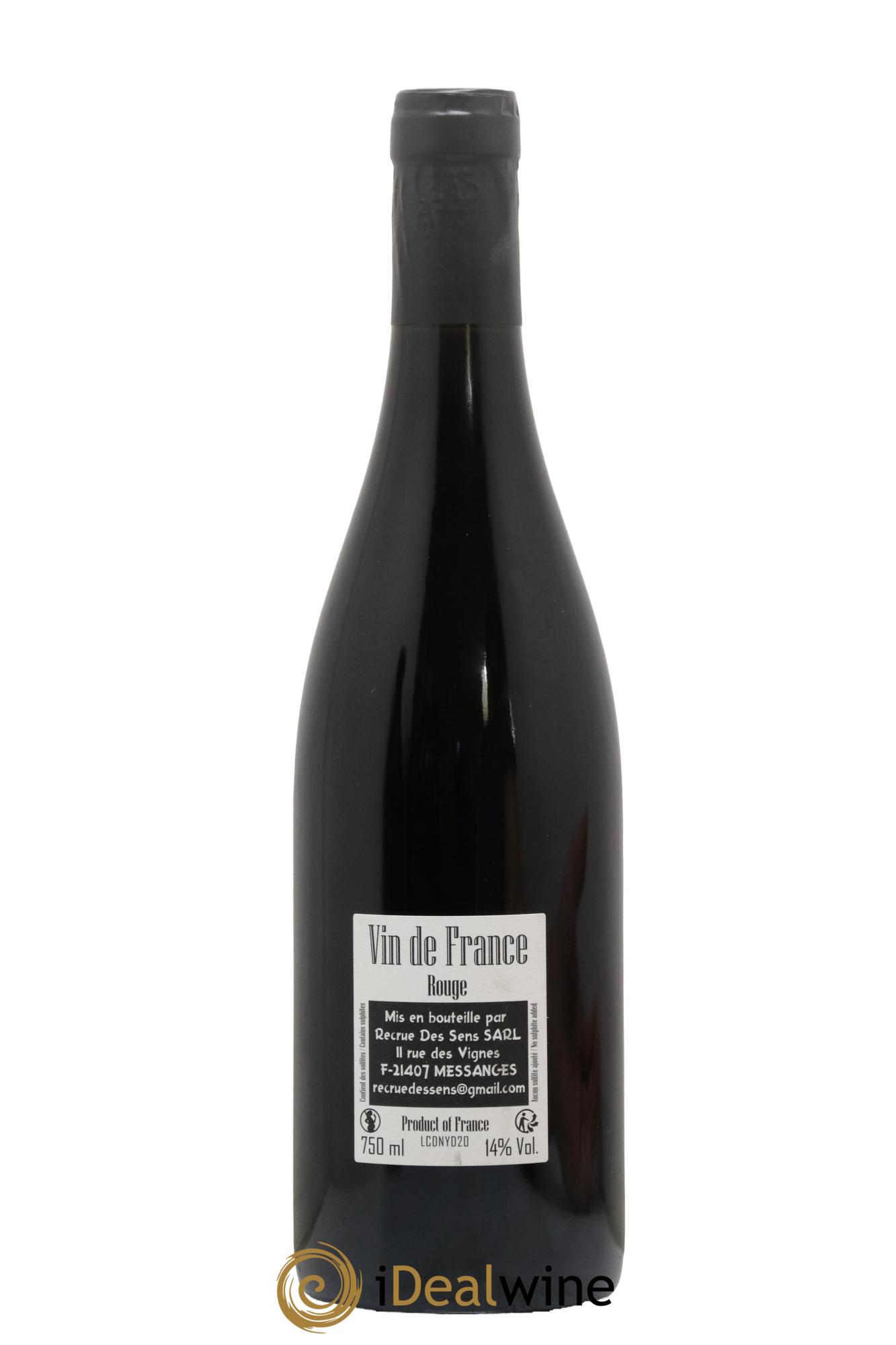 Vin de France CDN Yann Durieux - Recrue des Sens  2020 - Lotto di 1 bottiglia - 1