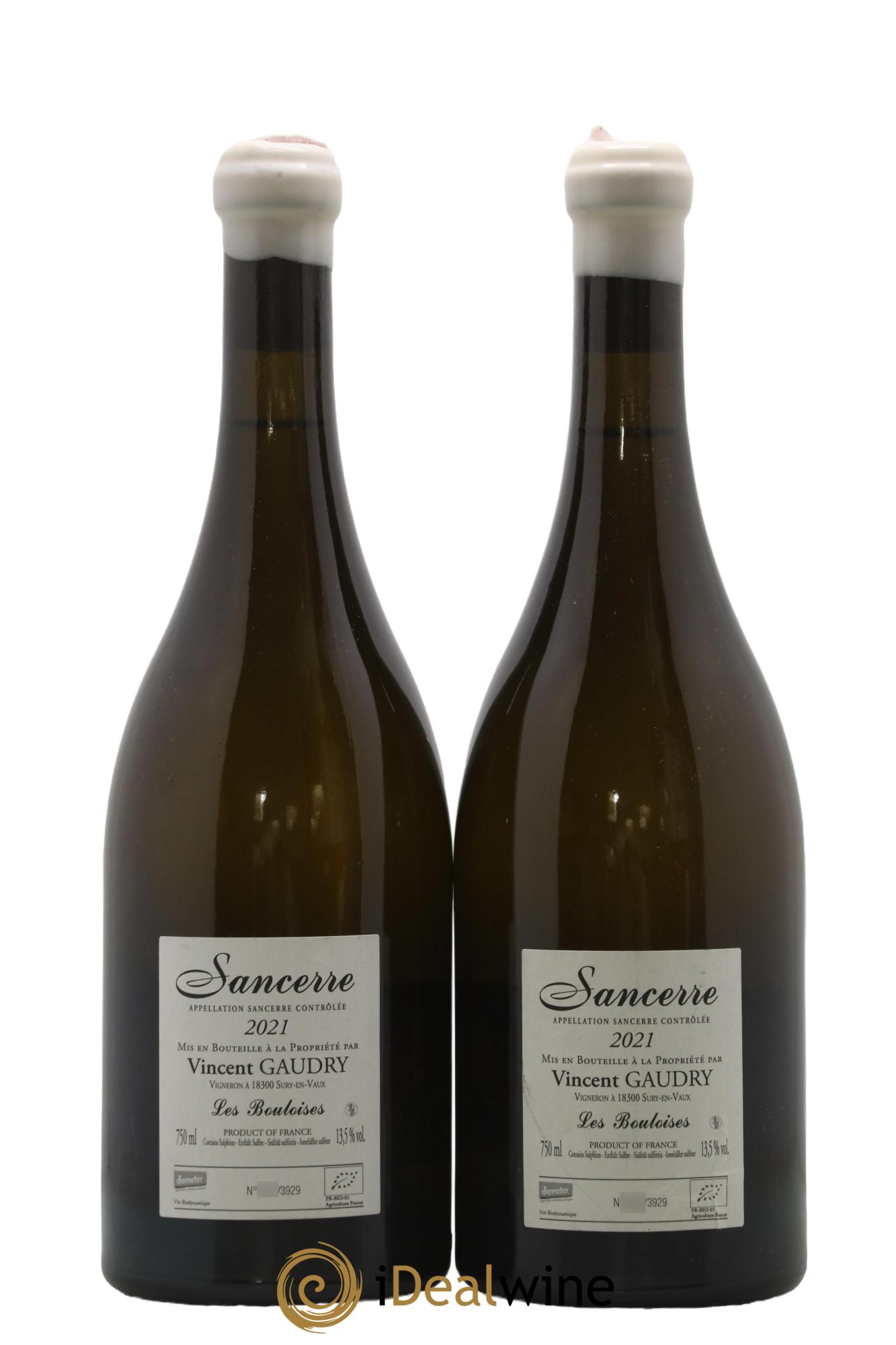 Sancerre A mi-chemin Vincent Gaudry 2021 - Posten von 2 Flaschen - 1