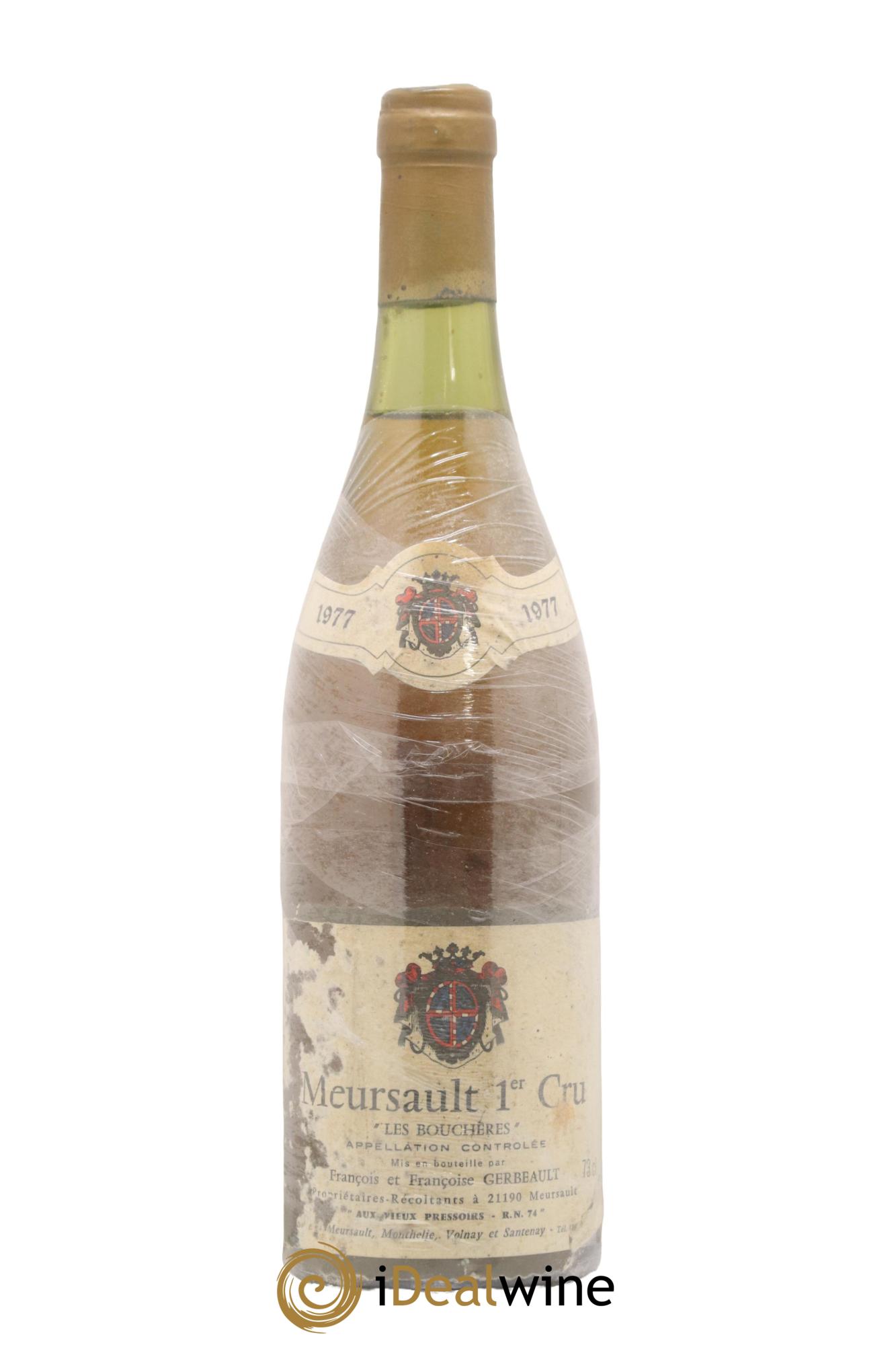 Meursault 1er Cru Les Boucheres Gerbeault 1977 - Posten von 1 Flasche - 0