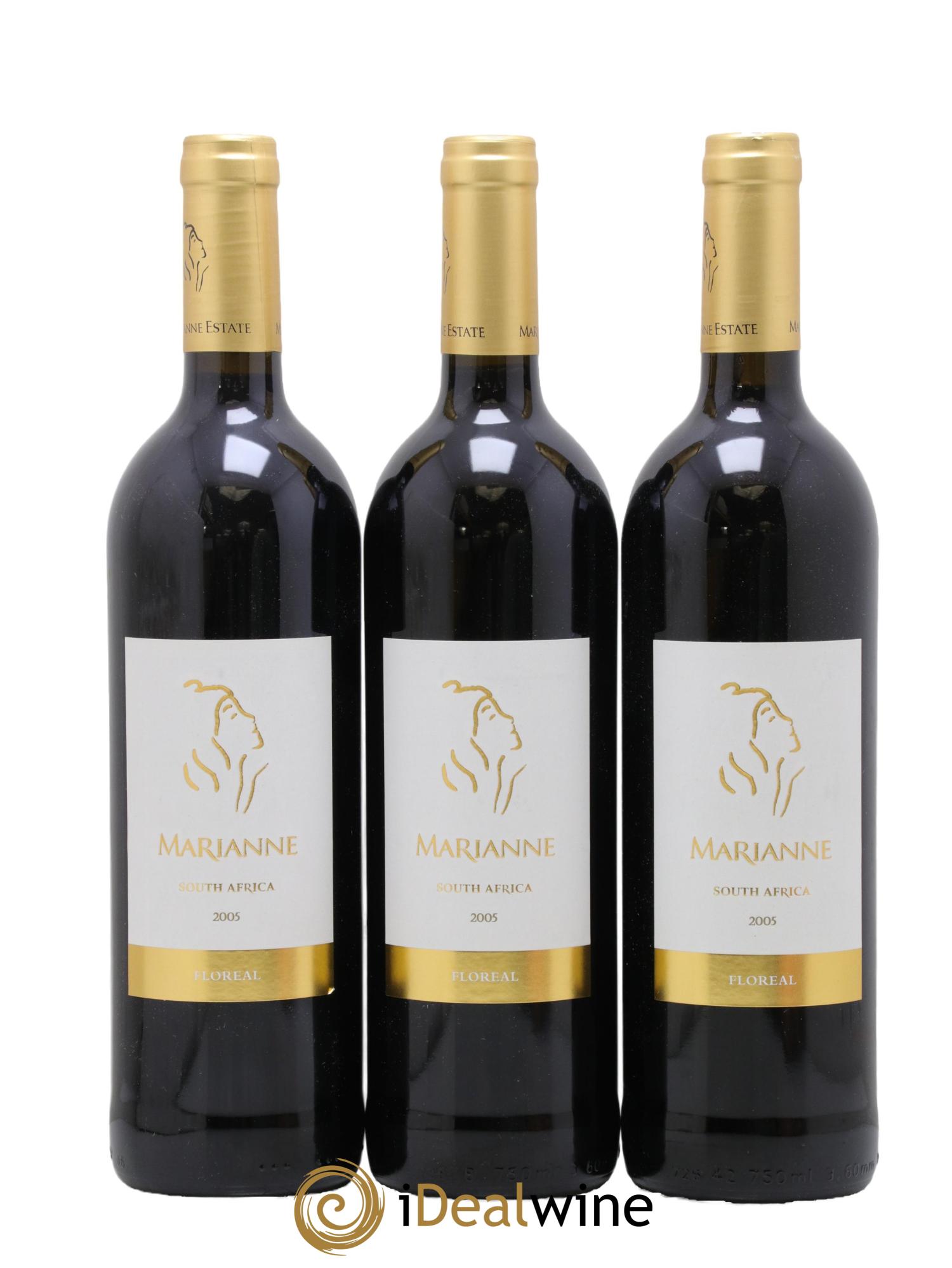Afrique du Sud Marianne Estate Floreal 2005 - Lot de 3 bouteilles - 0