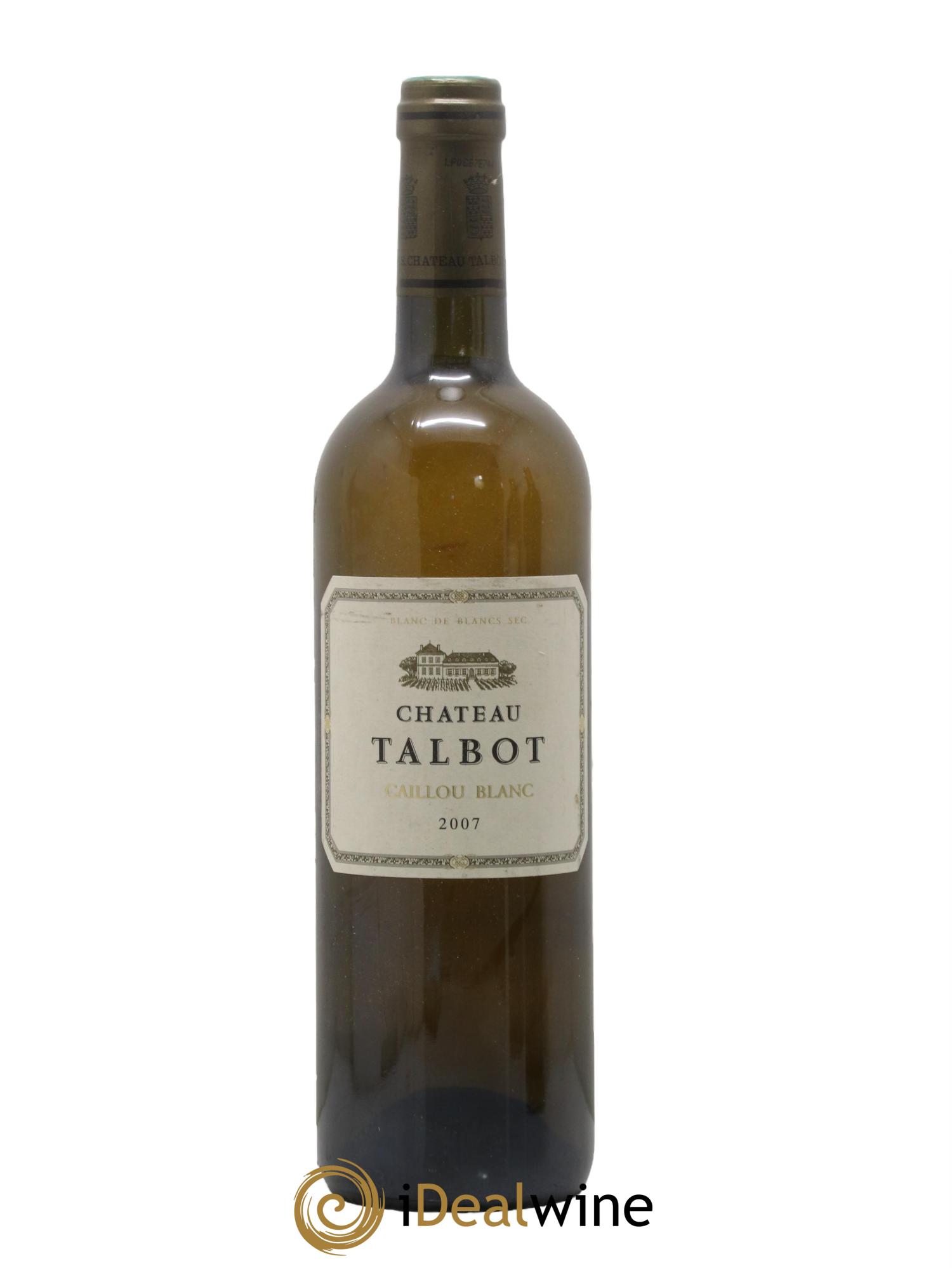 Château Talbot Caillou Blanc 2007 - Lot de 1 bouteille - 0