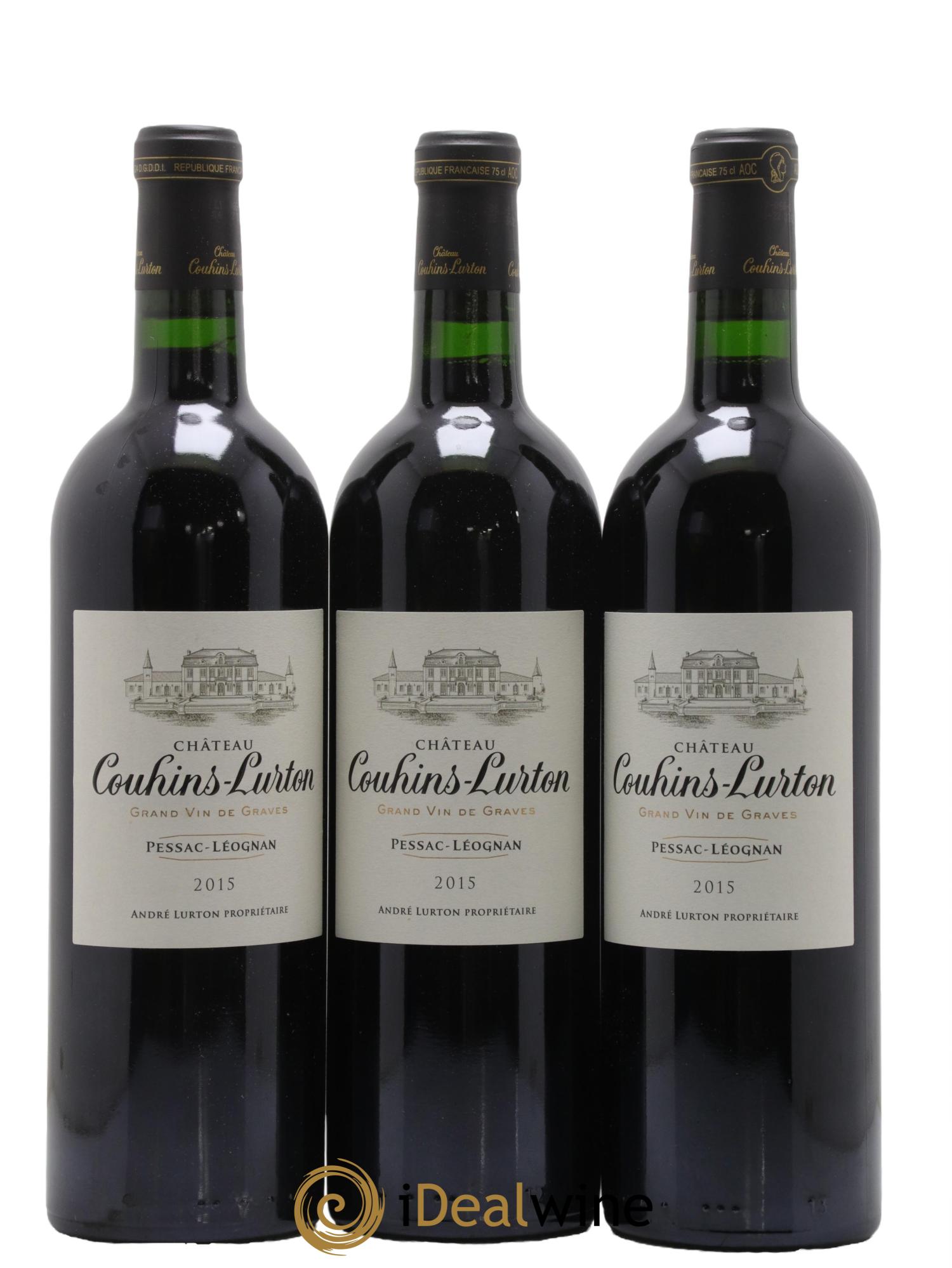 Château Couhins-Lurton 2015 - Lot de 6 bouteilles - 1
