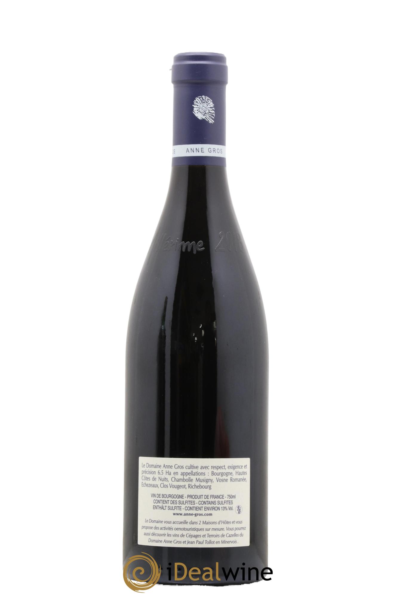 Richebourg Grand Cru Anne Gros 2018 - Lot de 1 bouteille - 1