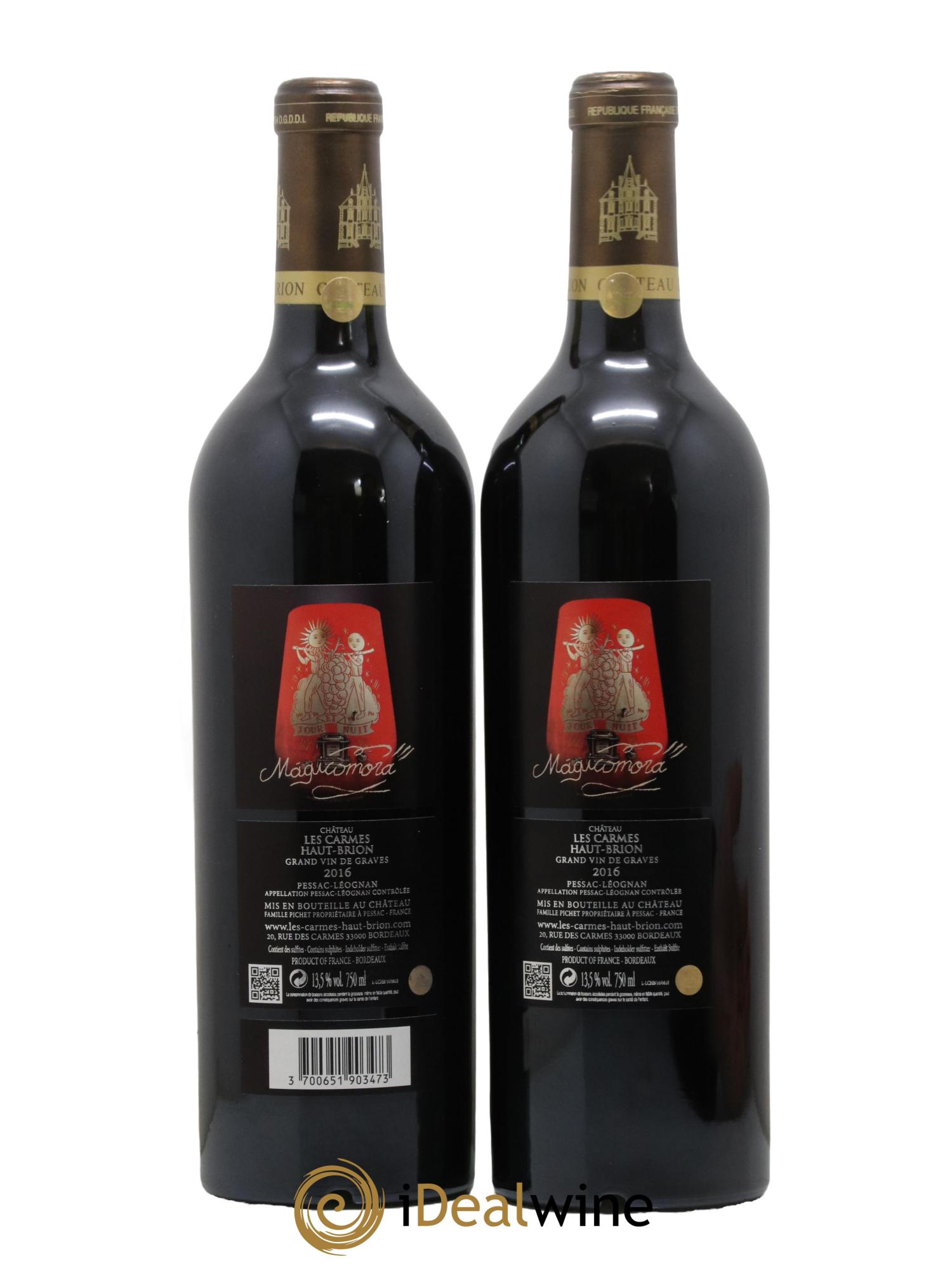 Château Les Carmes Haut-Brion 2016 - Lot de 2 bouteilles - 1