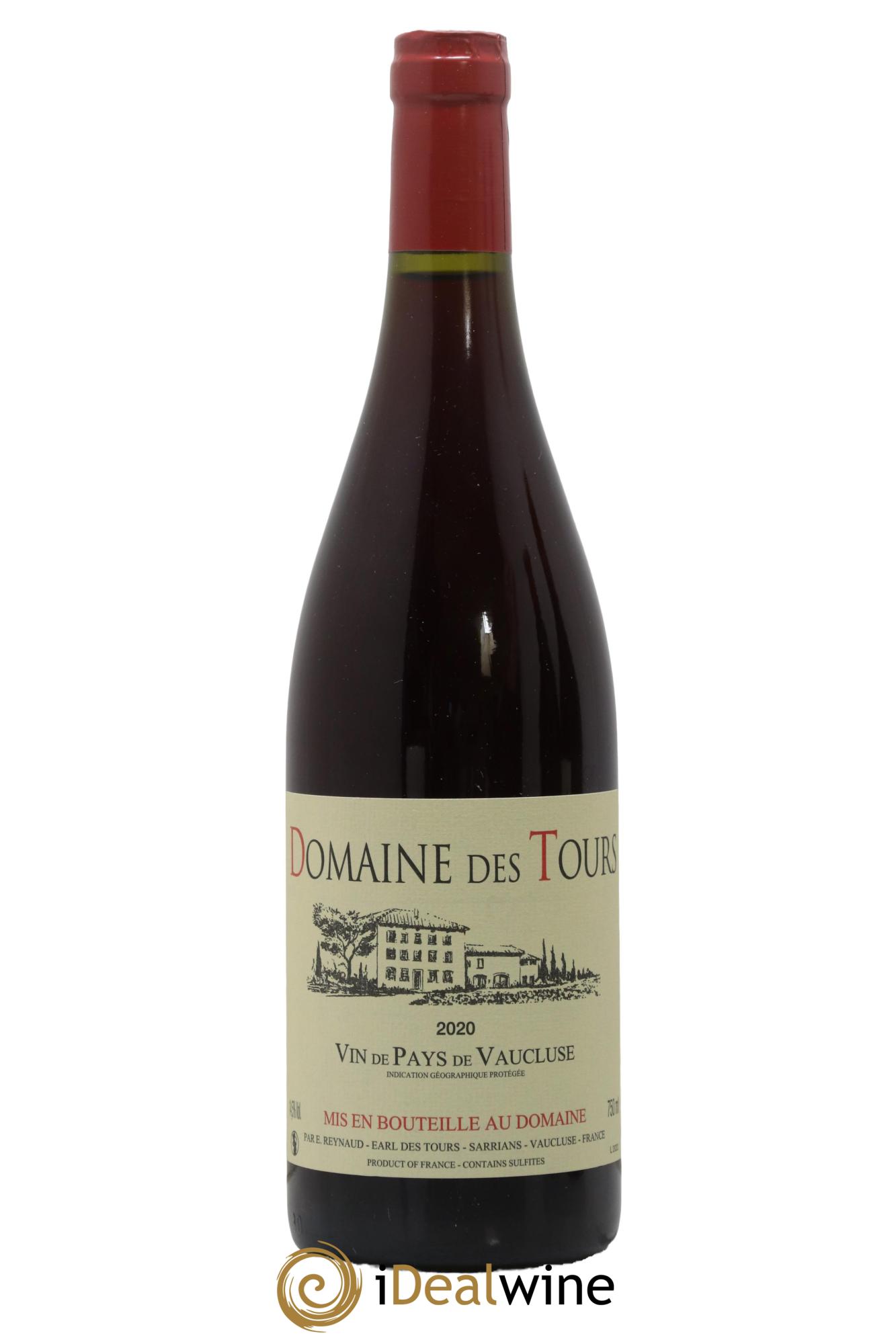 Vaucluse (Vin de Pays de Vaucluse) Domaine des Tours Emmanuel Reynaud 2020 - Lot de 1 bouteille - 0