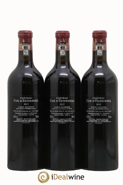 Cos d'Estournel 2ème Grand Cru Classé 2015 - Lot de 3 bouteilles - 1