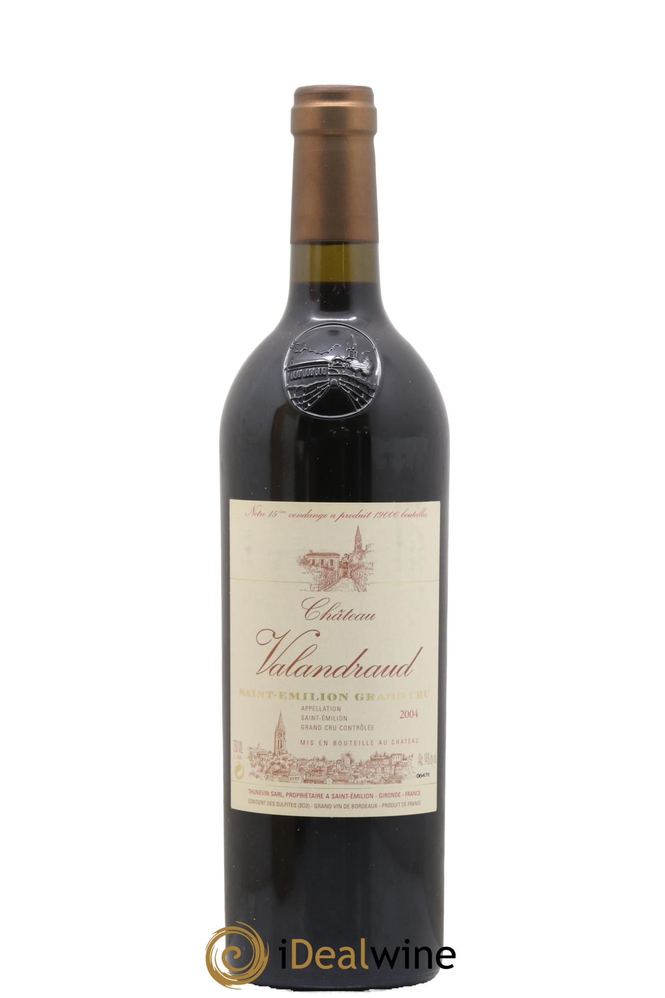 Château de Valandraud 1er Grand Cru Classé B depuis 2012 2004 - Lot of 1 bottle - 1