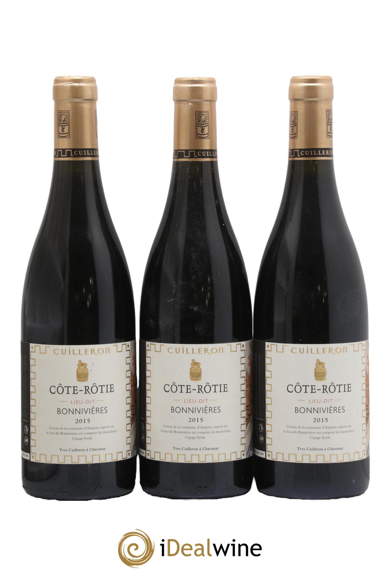 Côte-Rôtie Bonnivières Yves Cuilleron (Domaine) 2015 - Lot de 3 bouteilles - 0