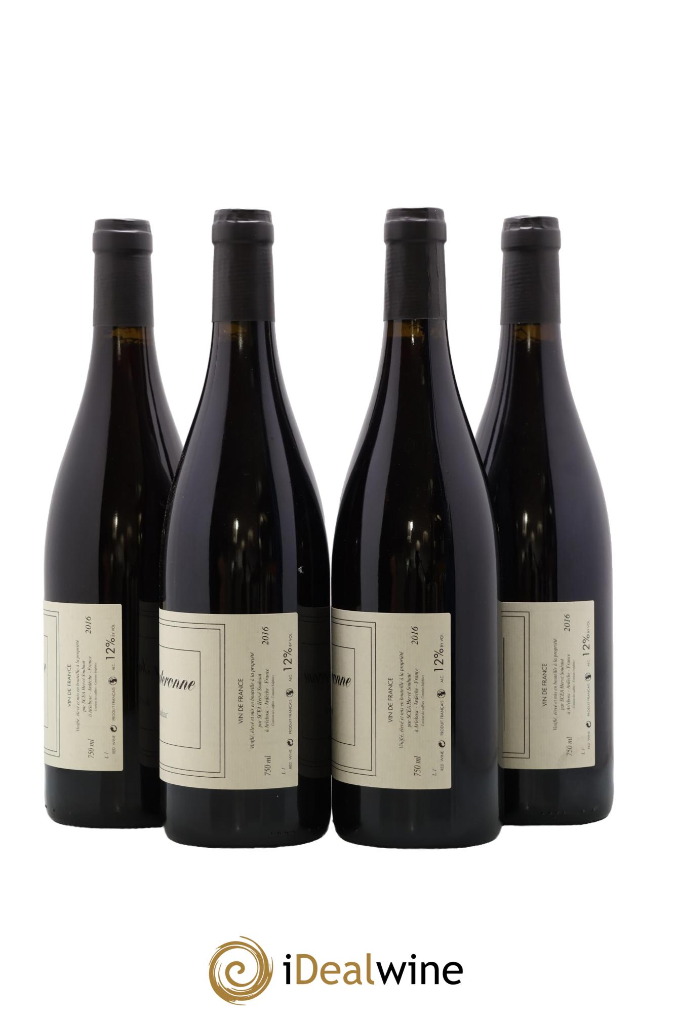 Vin de France La Souteronne Hervé Souhaut - Domaine Romaneaux-Destezet 2016 - Lot de 4 bouteilles - 1