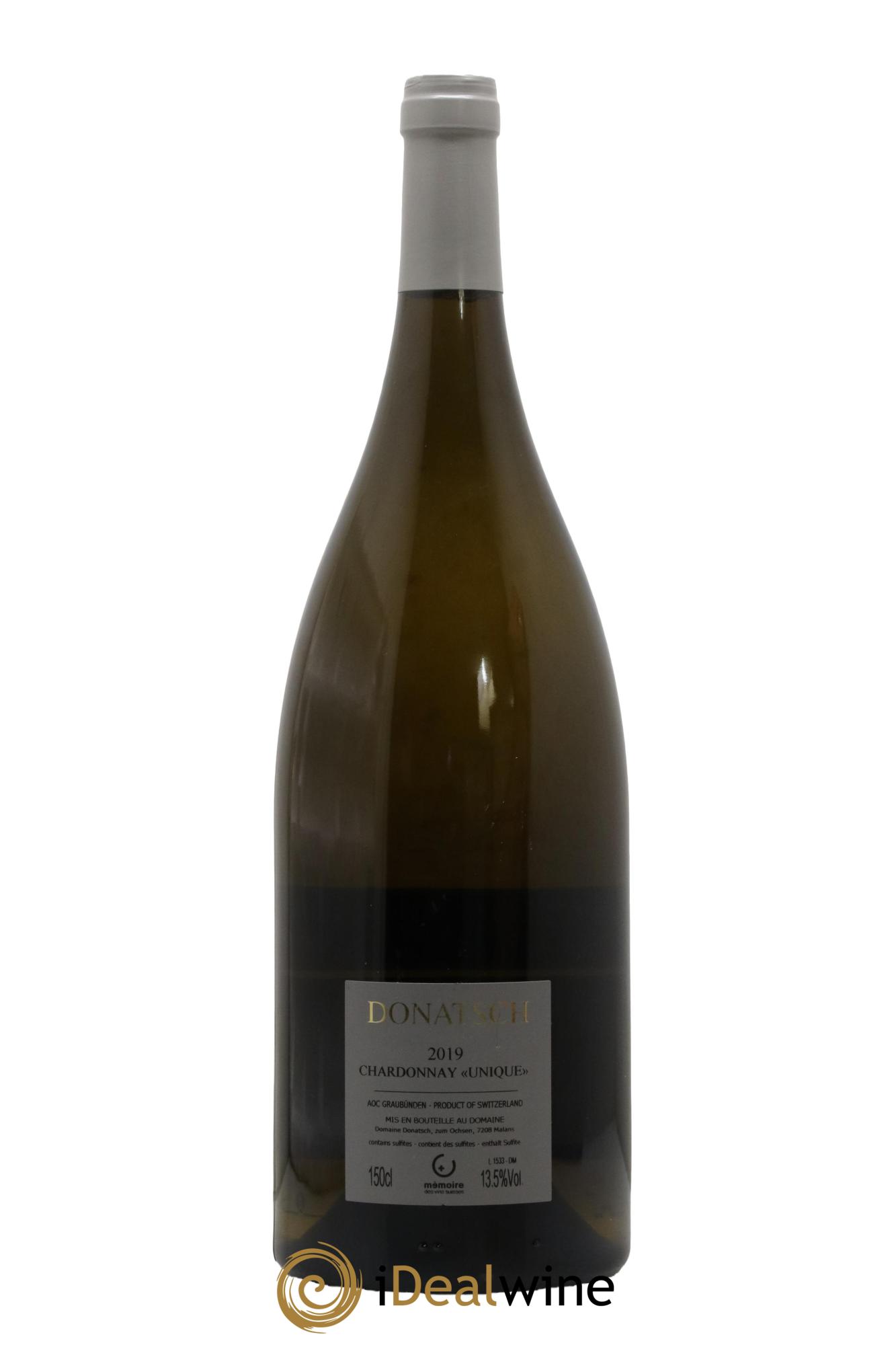 Vins Etrangers Suisse Chardonnay Unique Donatschi 2019 - Lot de 1 magnum - 1