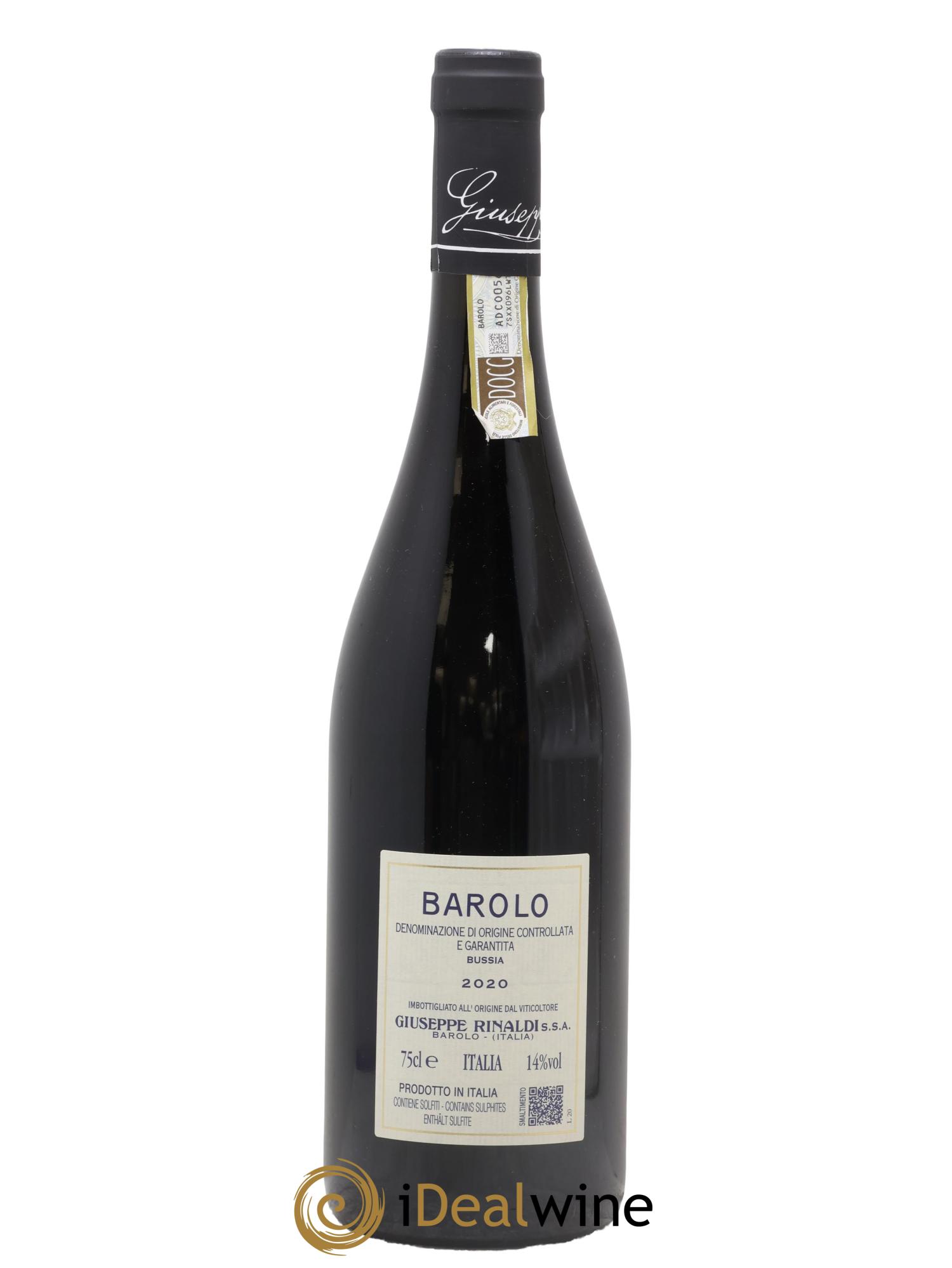 Barolo DOCG Bussia Giuseppe Rinaldi 2020 - Lotto di 1 bottiglia - 1