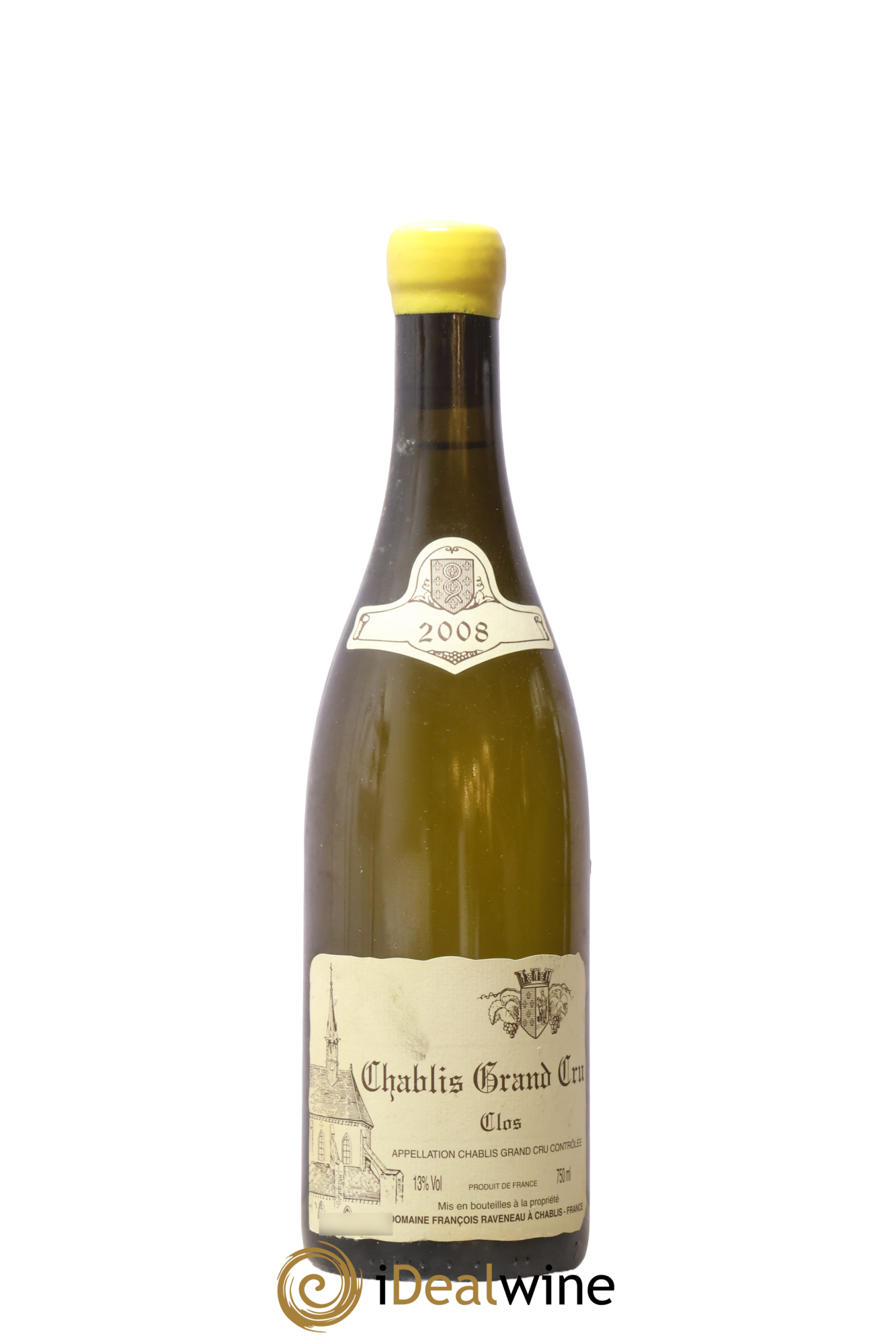 Chablis Grand Cru Clos Raveneau (Domaine) 2008 - Lot de 1 bouteille - 0