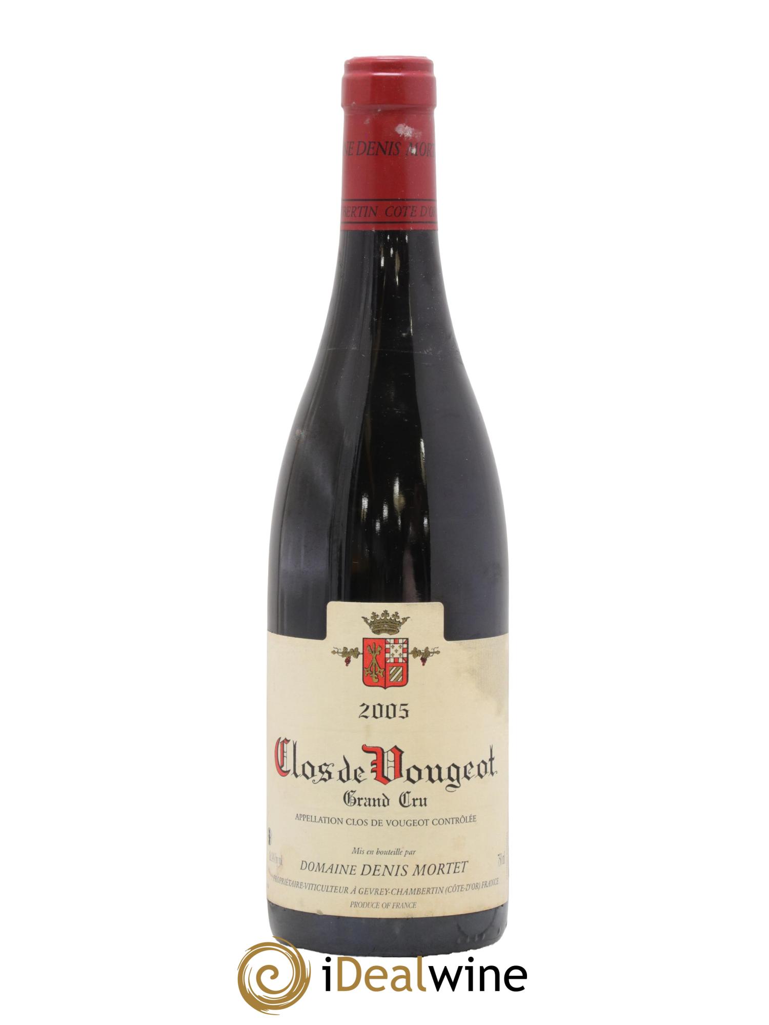 Clos de Vougeot Grand Cru Denis Mortet (Domaine) 2005 - Lot de 1 bouteille - 0