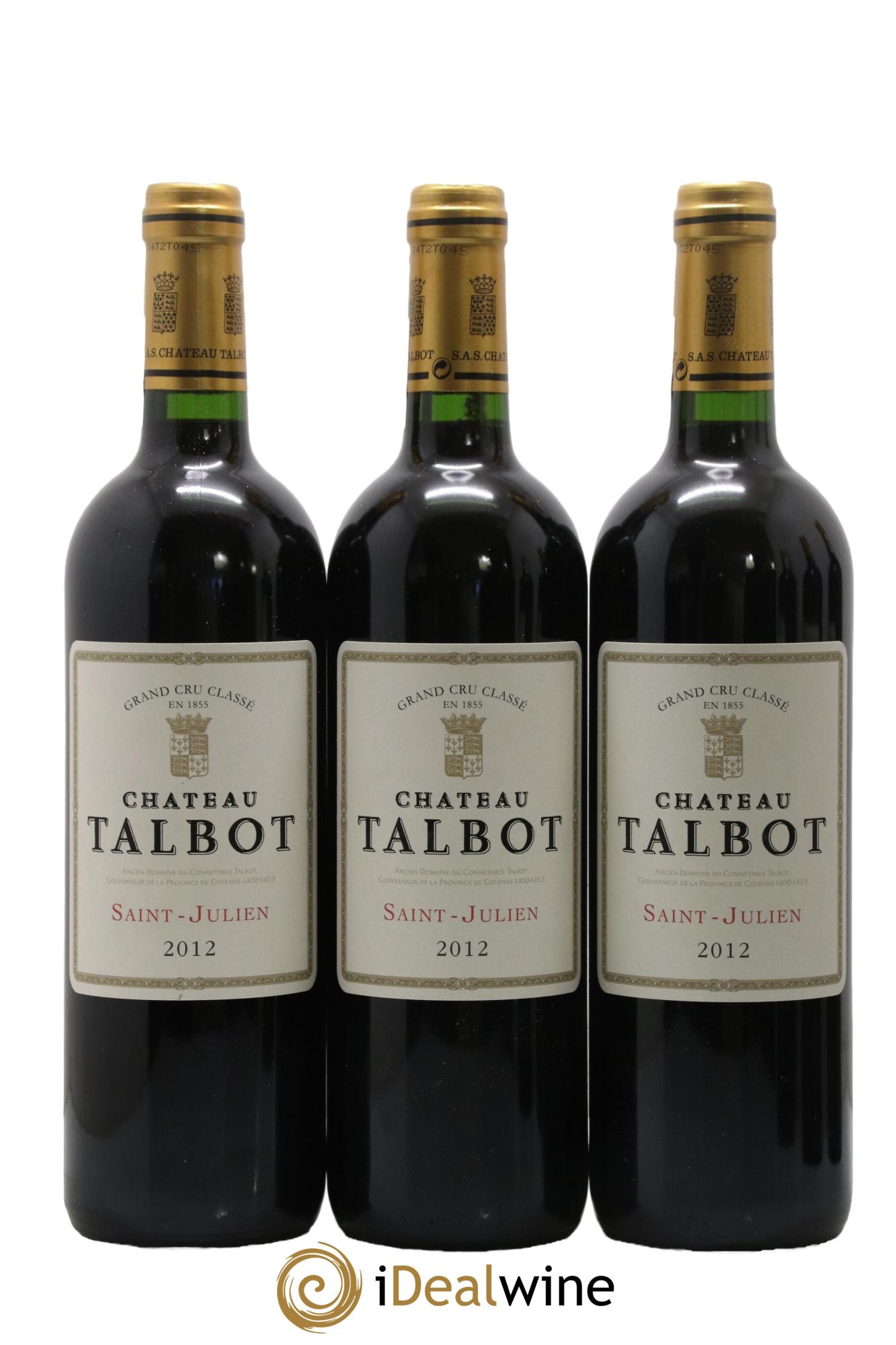 Château Talbot 4ème Grand Cru Classé 2012 - Lot de 12 bouteilles - 2