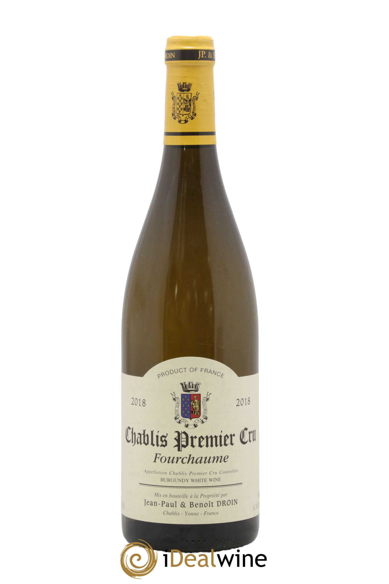 Chablis 1er Cru Fourchaume Jean-Paul & Benoît Droin (Domaine) 2018 - Lot de 1 bouteille - 0