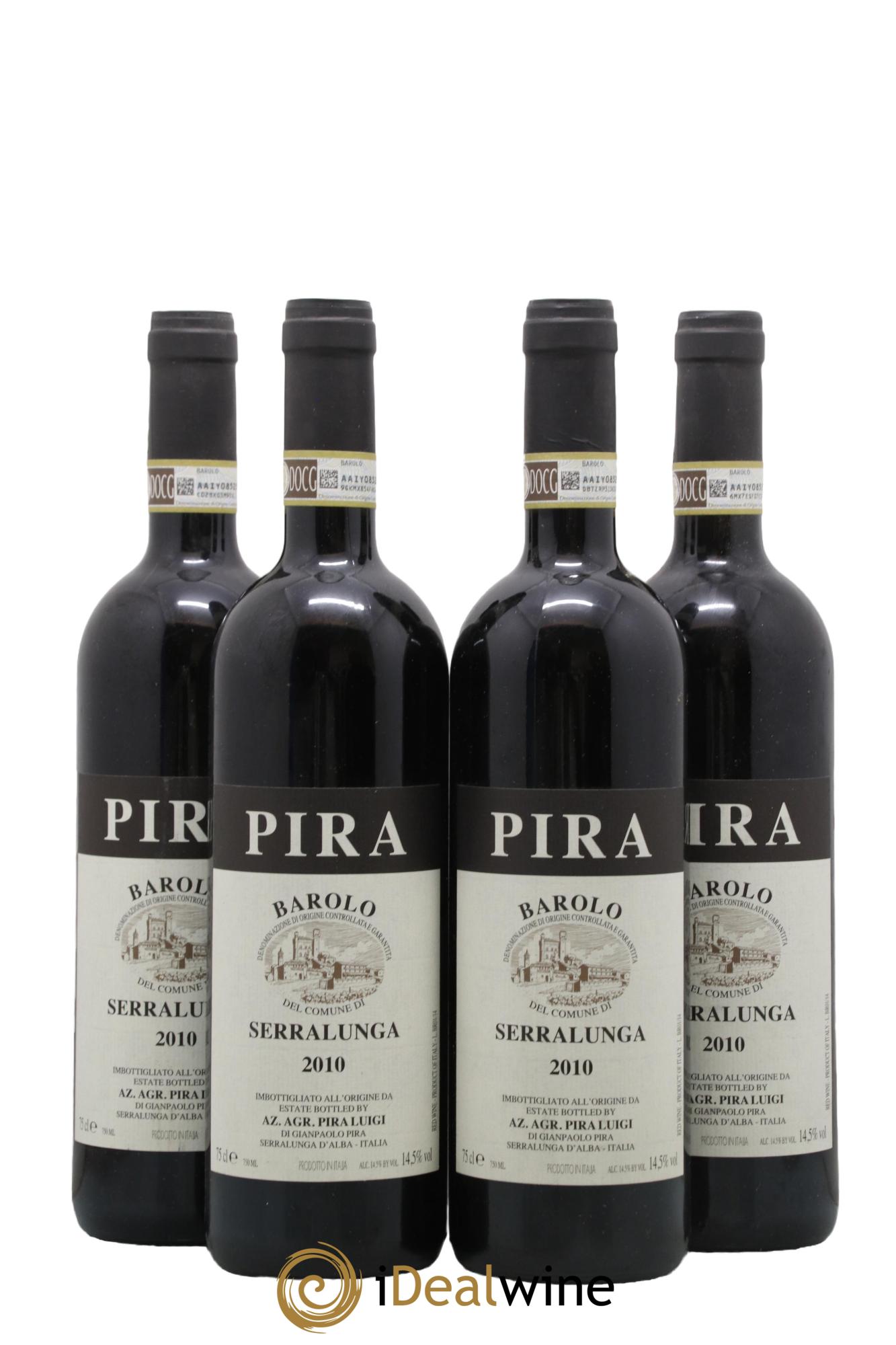 Barolo DOCG Luigi Pira Serralunga 2010 - Lot de 4 bouteilles - 0