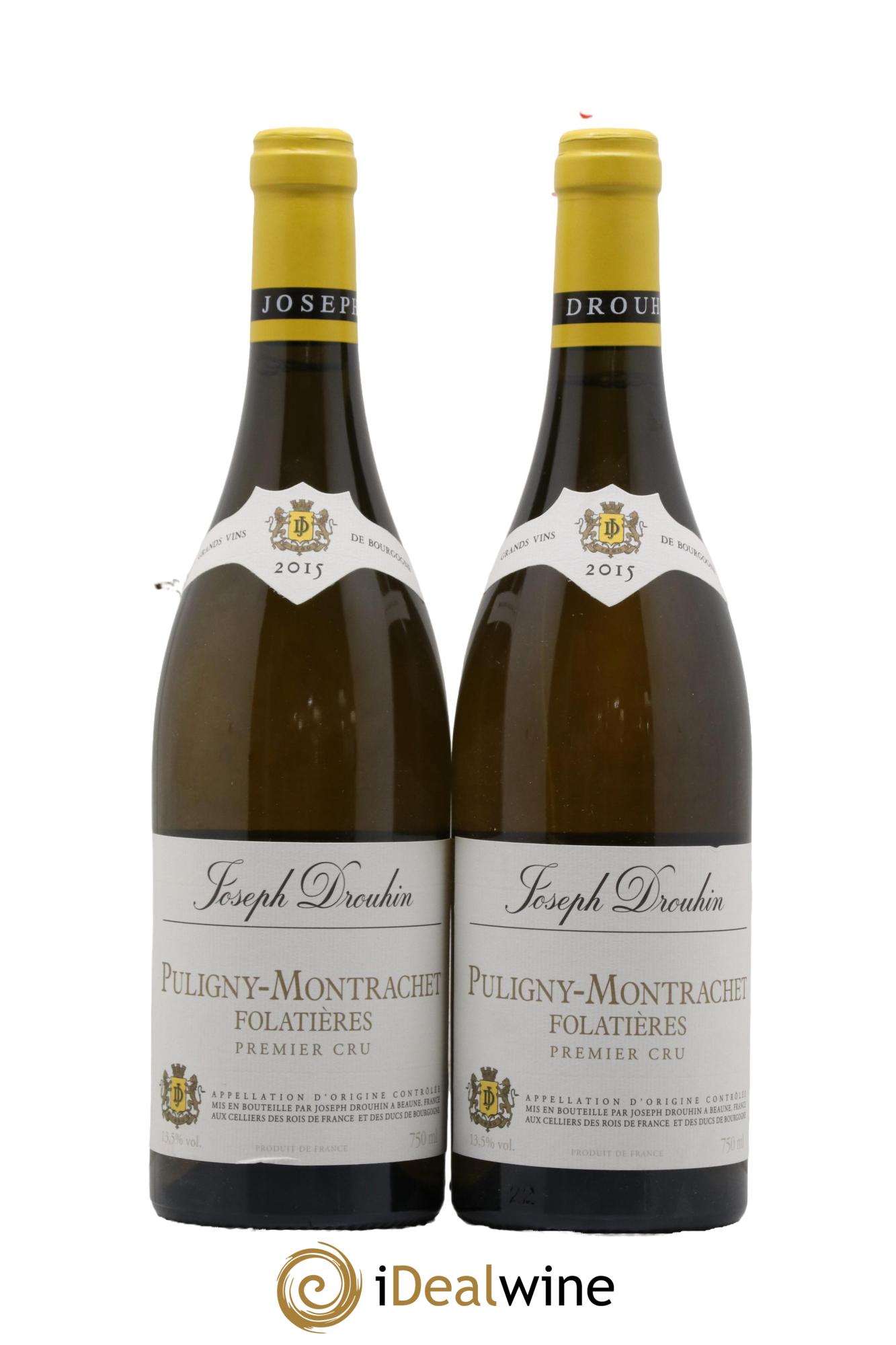 Puligny-Montrachet 1er Cru Folatières Joseph Drouhin 2015 - Posten von 2 Flaschen - 0