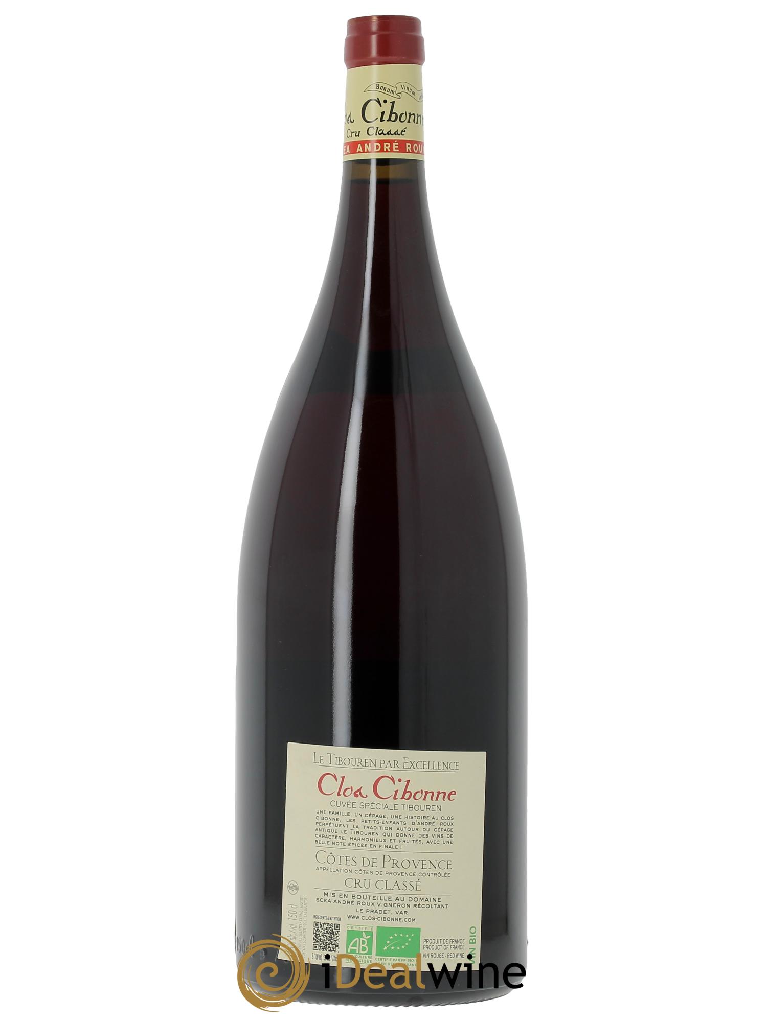 Côtes de Provence Cuvée Spéciale Tibouren Clos Cibonne  2025 - Lot de 1 magnum - 1