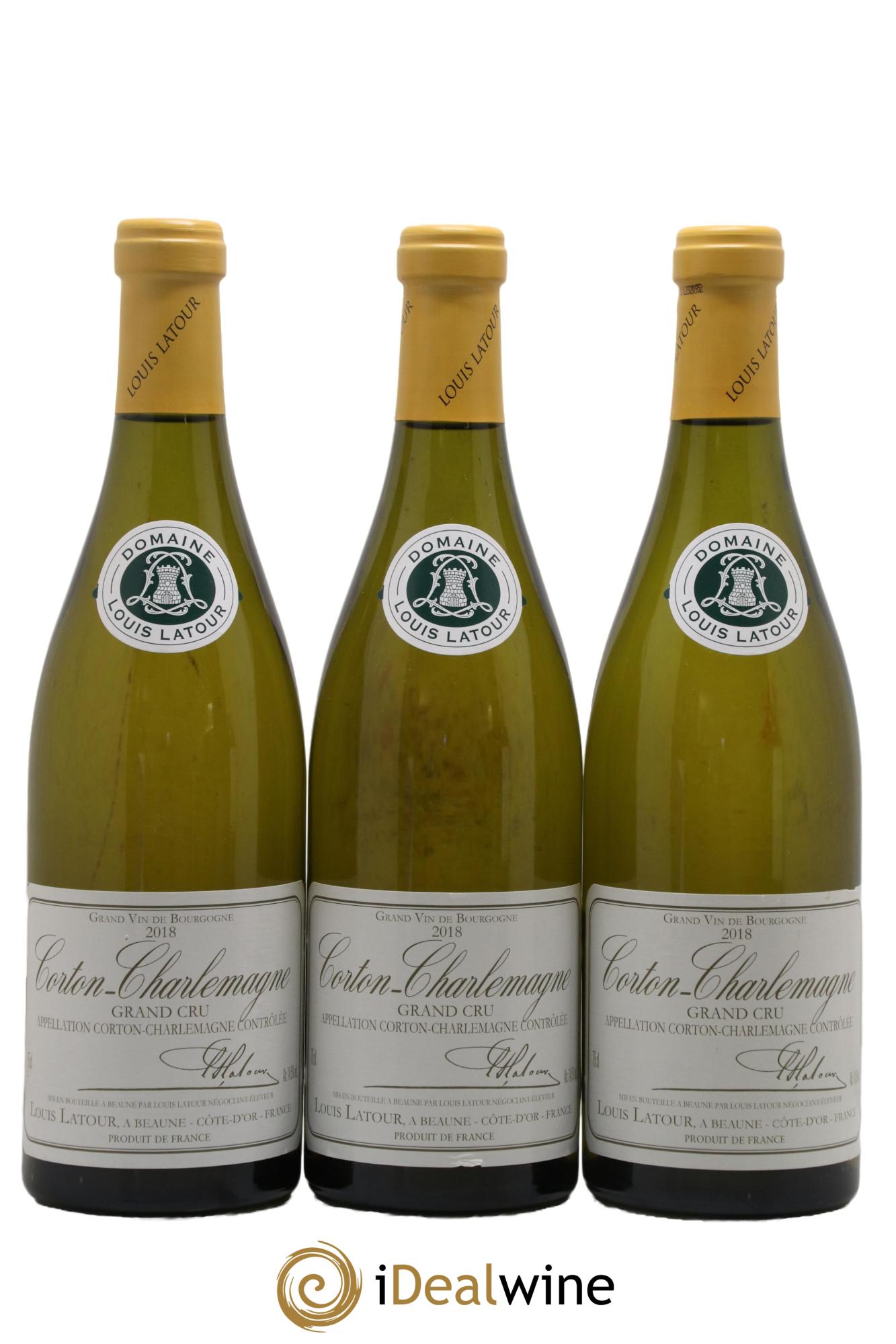 Corton-Charlemagne Grand Cru Louis Latour 2018 - Lotto di 3 bottiglie - 0