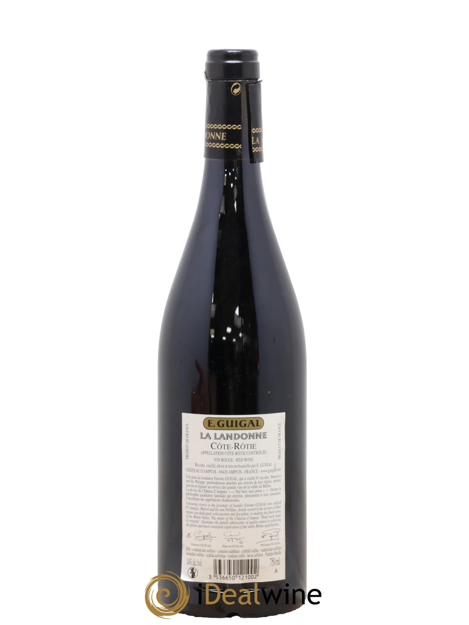 Côte-Rôtie La Landonne Guigal Millésime 2015 supposé - Lot de 1 bouteille - 1