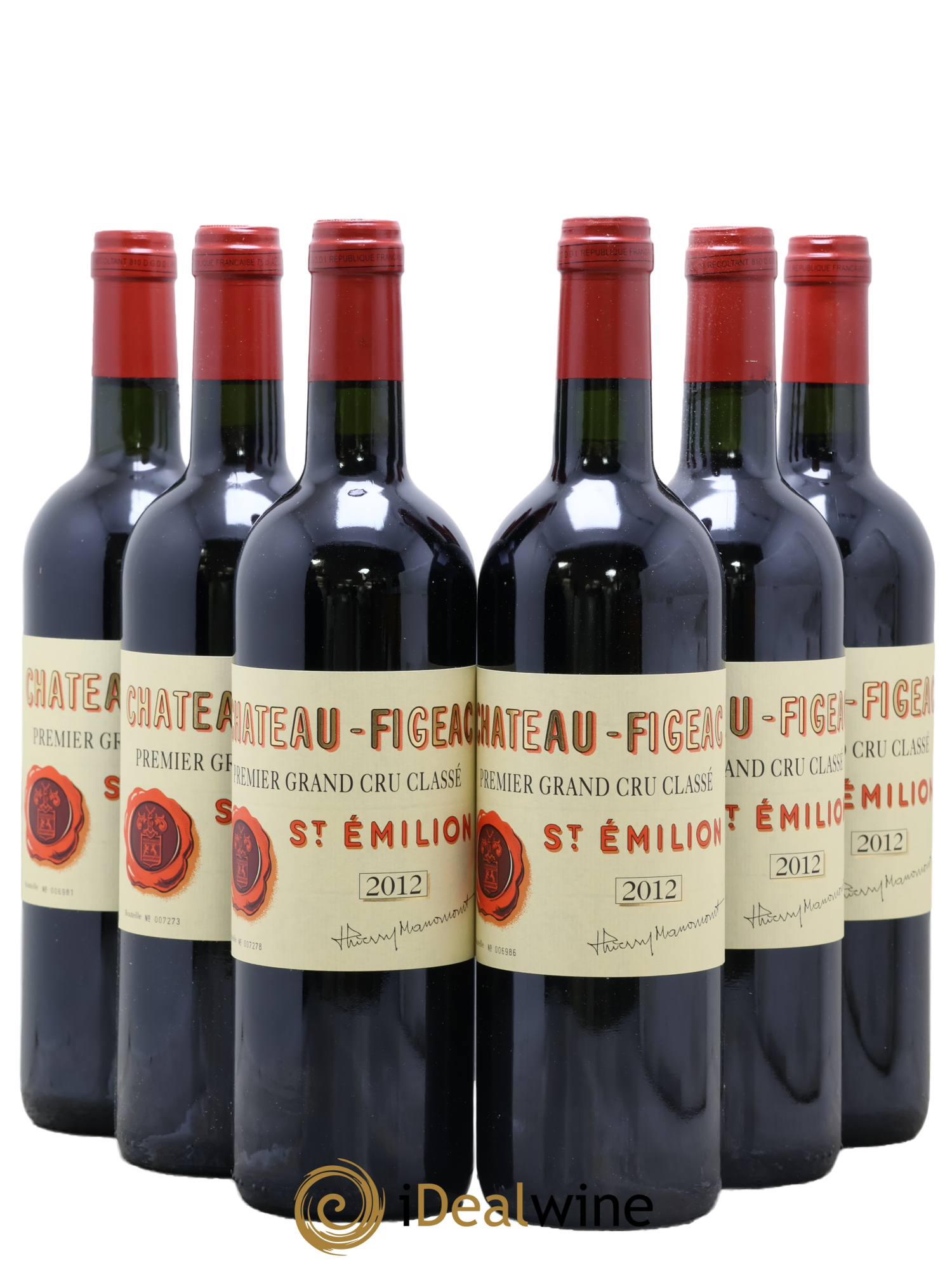 Château Figeac 1er Grand Cru Classé A 2012 - Lot de 6 bouteilles - 0