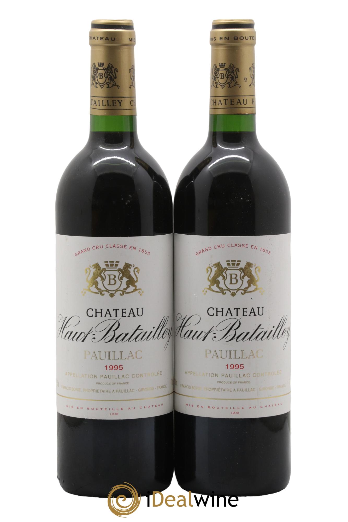 Château Haut Batailley 5ème Grand Cru Classé 1995 - Posten von 2 Flaschen - 0