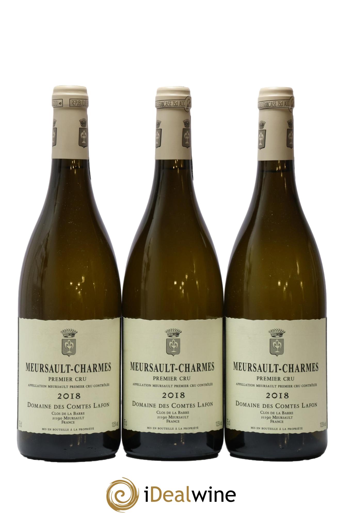 Meursault 1er Cru Charmes Comtes Lafon (Domaine des) 2018 - Posten von 3 Flaschen - 0