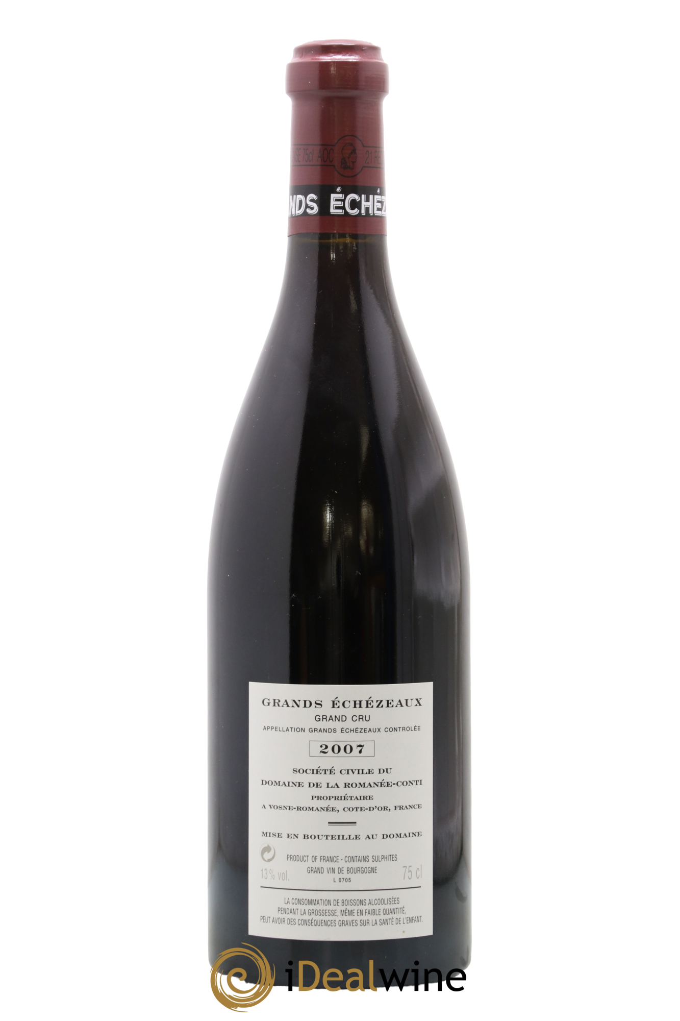 Grands-Echezeaux Grand Cru Domaine de la Romanée-Conti  2007 - Lot de 1 bouteille - 1