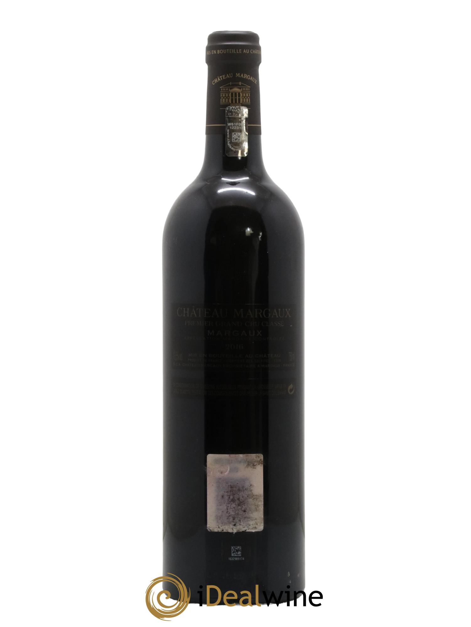 Château Margaux 1er Grand Cru Classé 2016 - Lot de 1 bouteille - 1