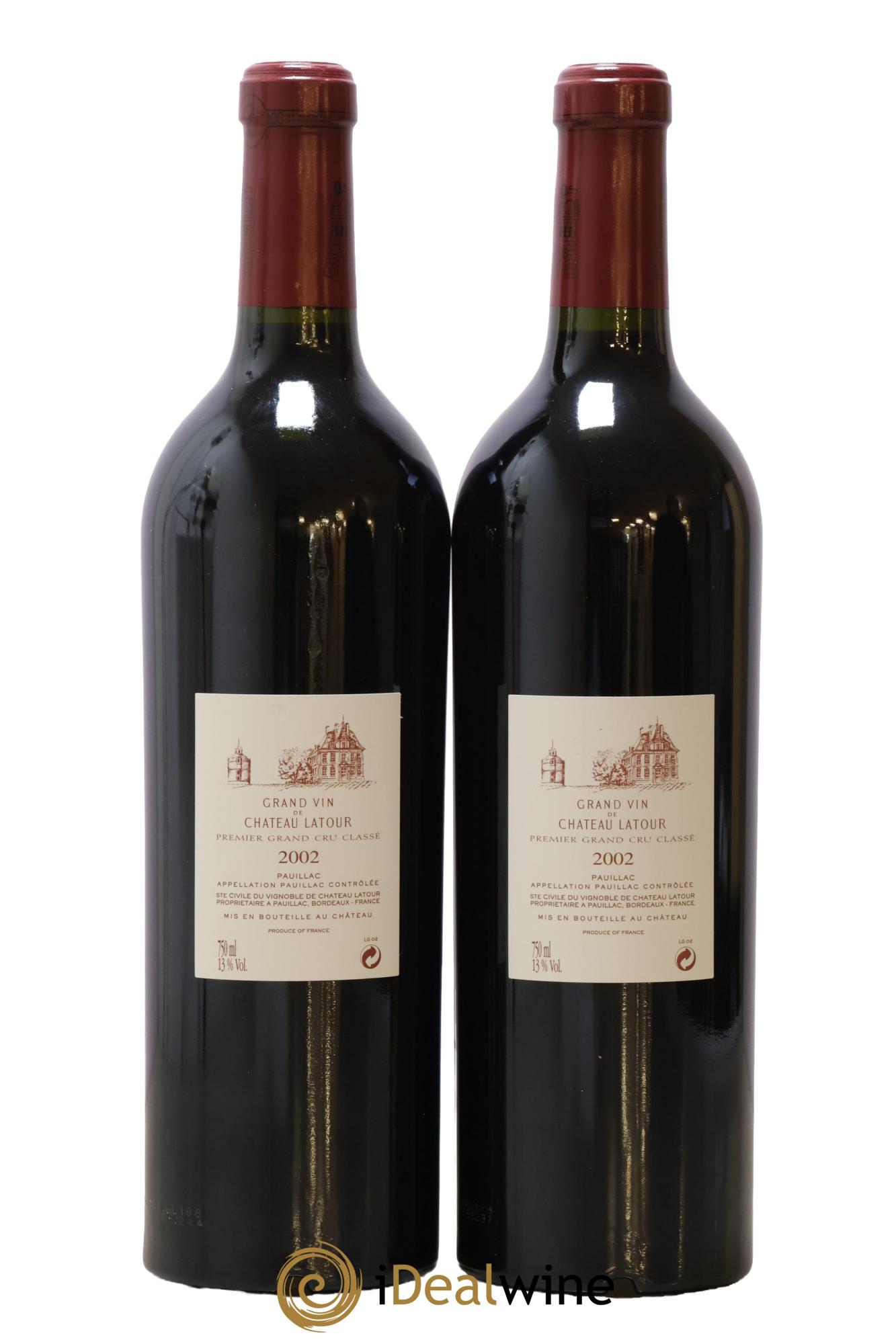 Château Latour 1er Grand Cru Classé 2002 - Lot of 2 bottles - 1