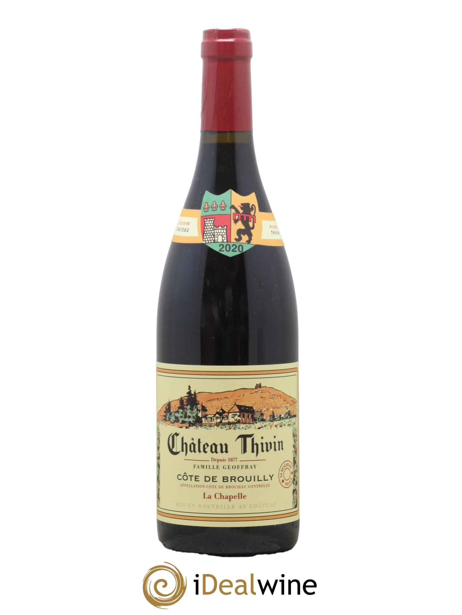 Côte de Brouilly Cuvée La Chapelle Château Thivin 2020 - Lot de 1 bouteille - 0