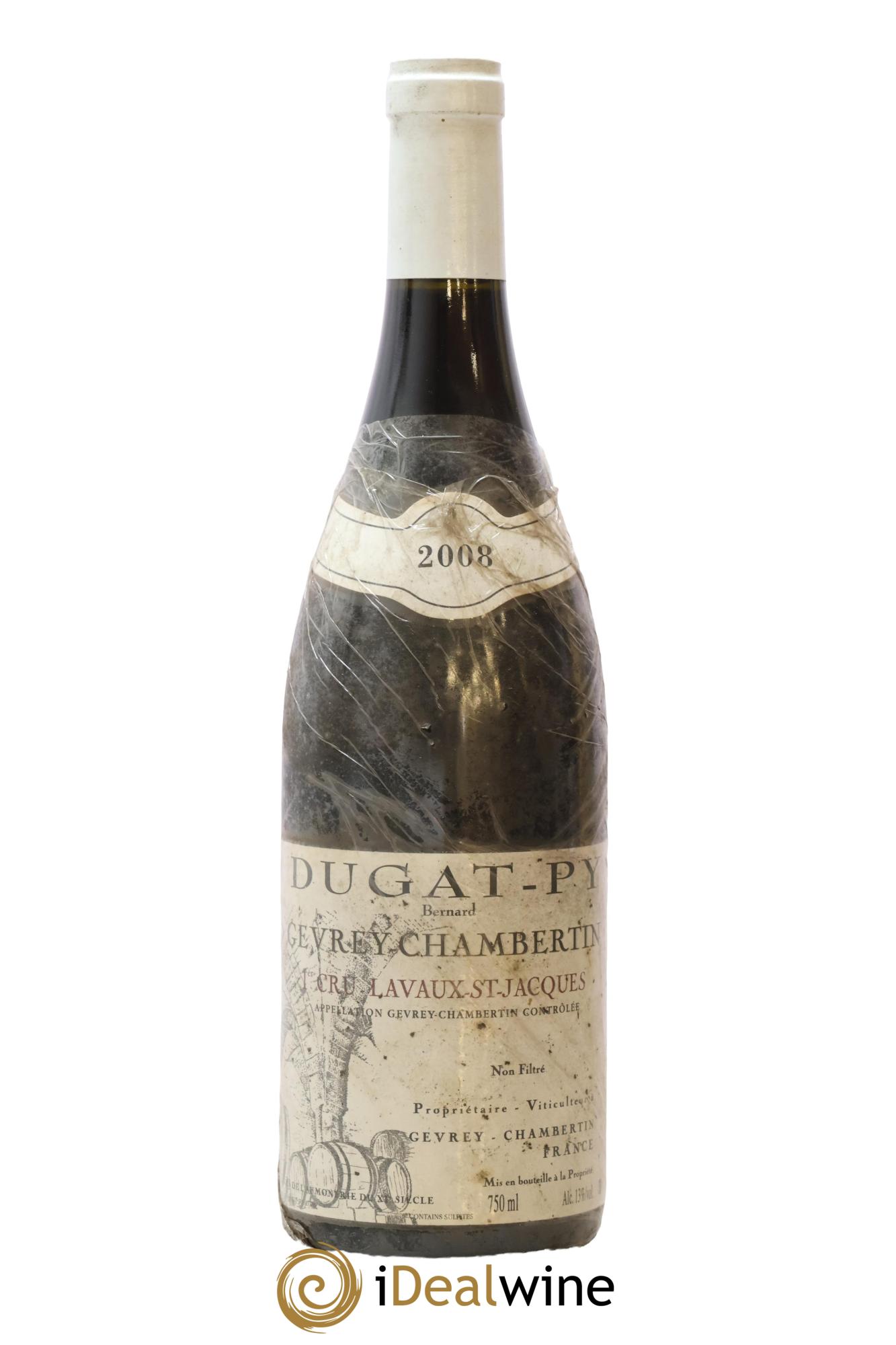 Gevrey-Chambertin 1er Cru Lavaux Saint Jacques  Dugat-Py  2008 - Lot de 1 bouteille - 0