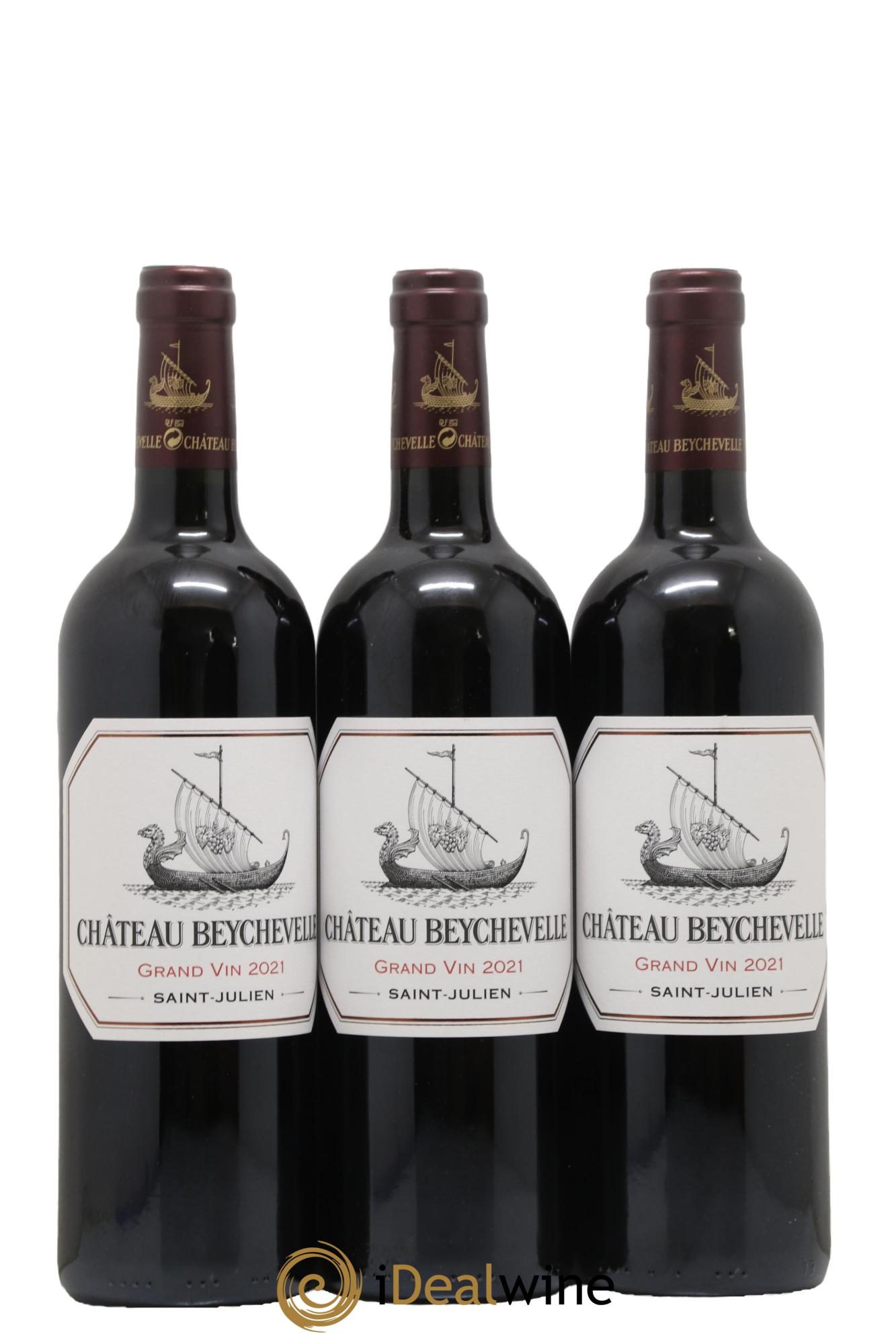 Château Beychevelle 4ème Grand Cru Classé 2021 - Lot de 3 bouteilles - 0