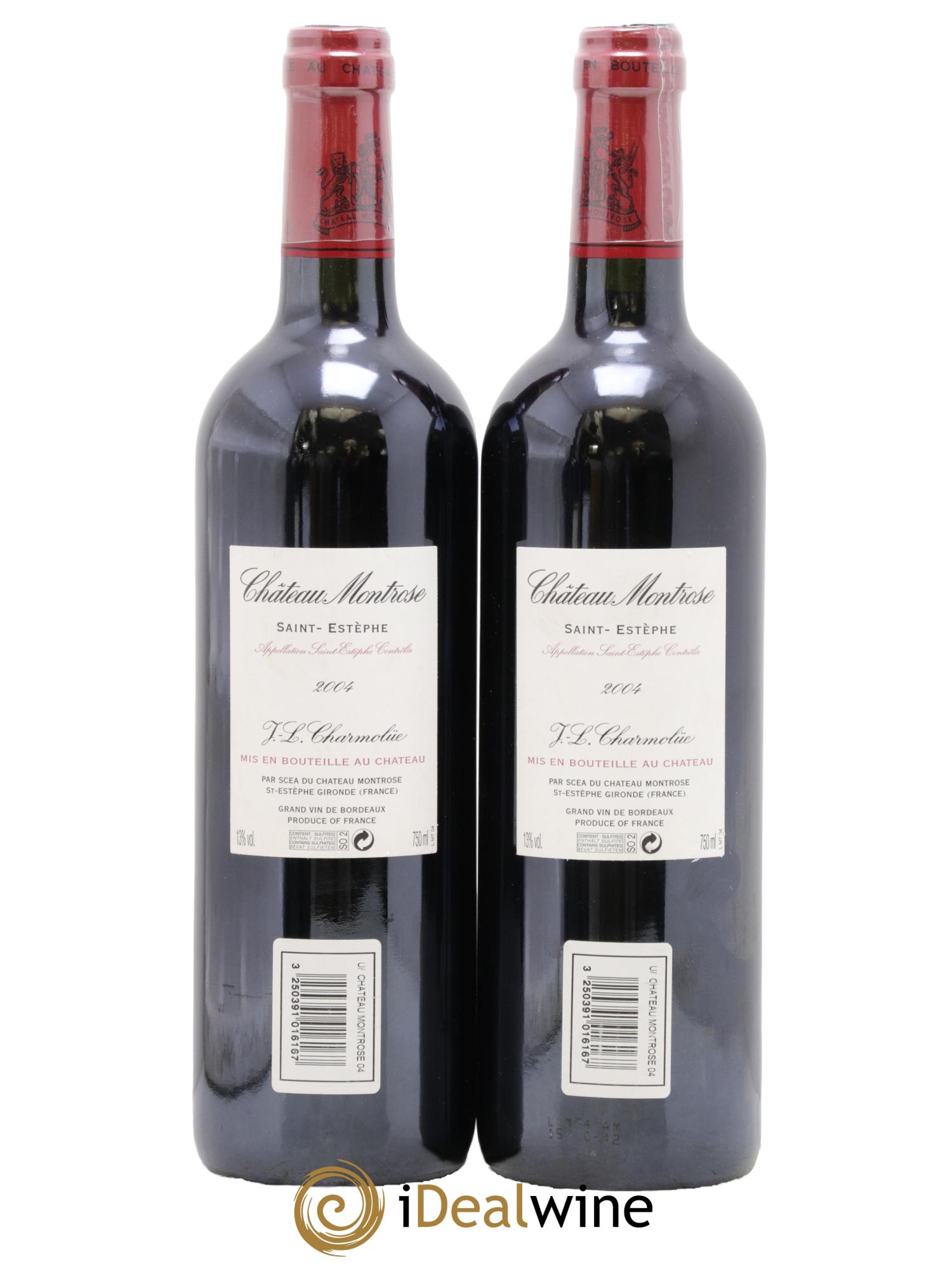 Château Montrose 2ème Grand Cru Classé 2004 - Posten von 2 Flaschen - 1