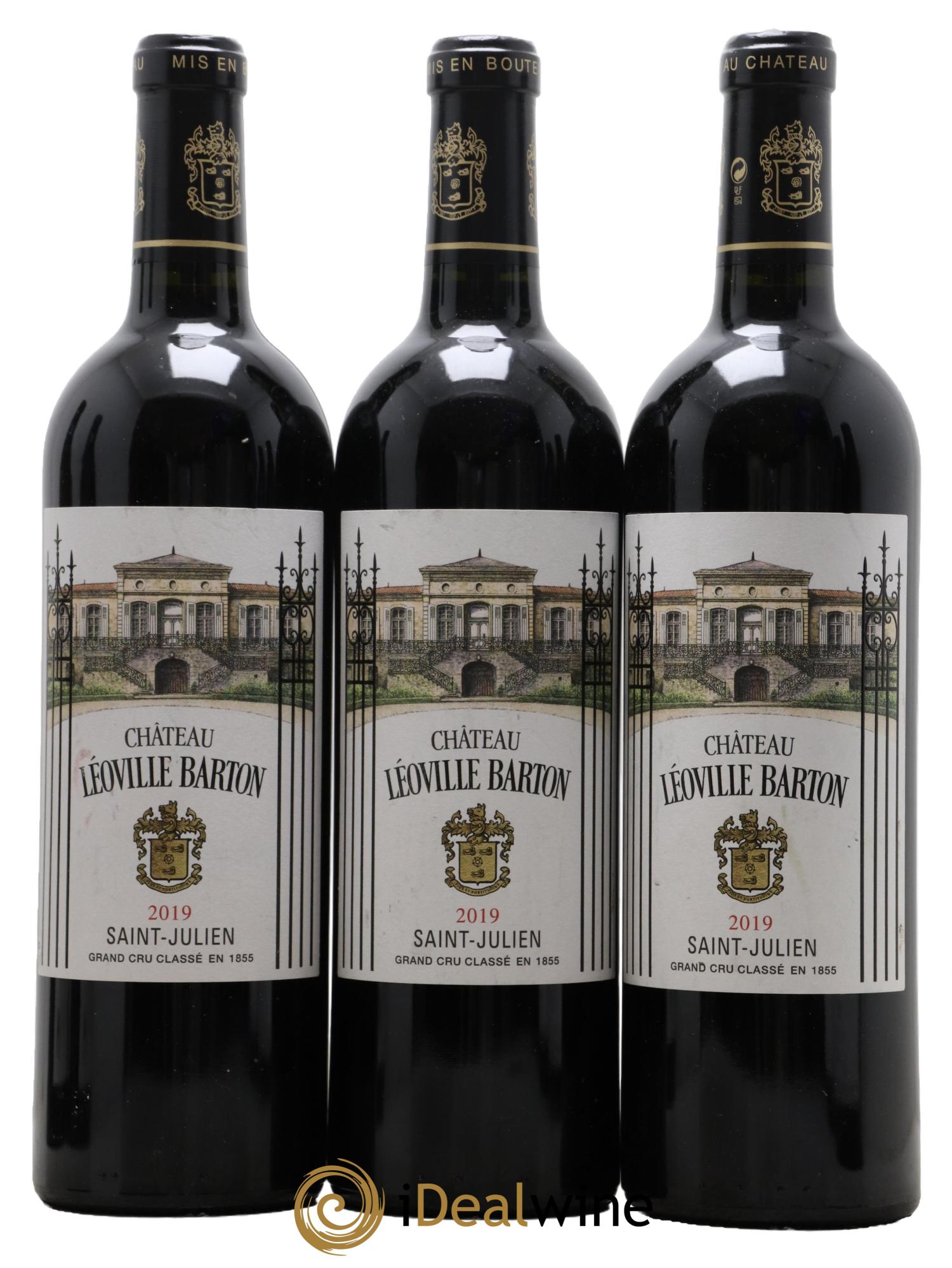 Château Léoville Barton 2ème Grand Cru Classé 2019 - Lot de 3 bouteilles - 0