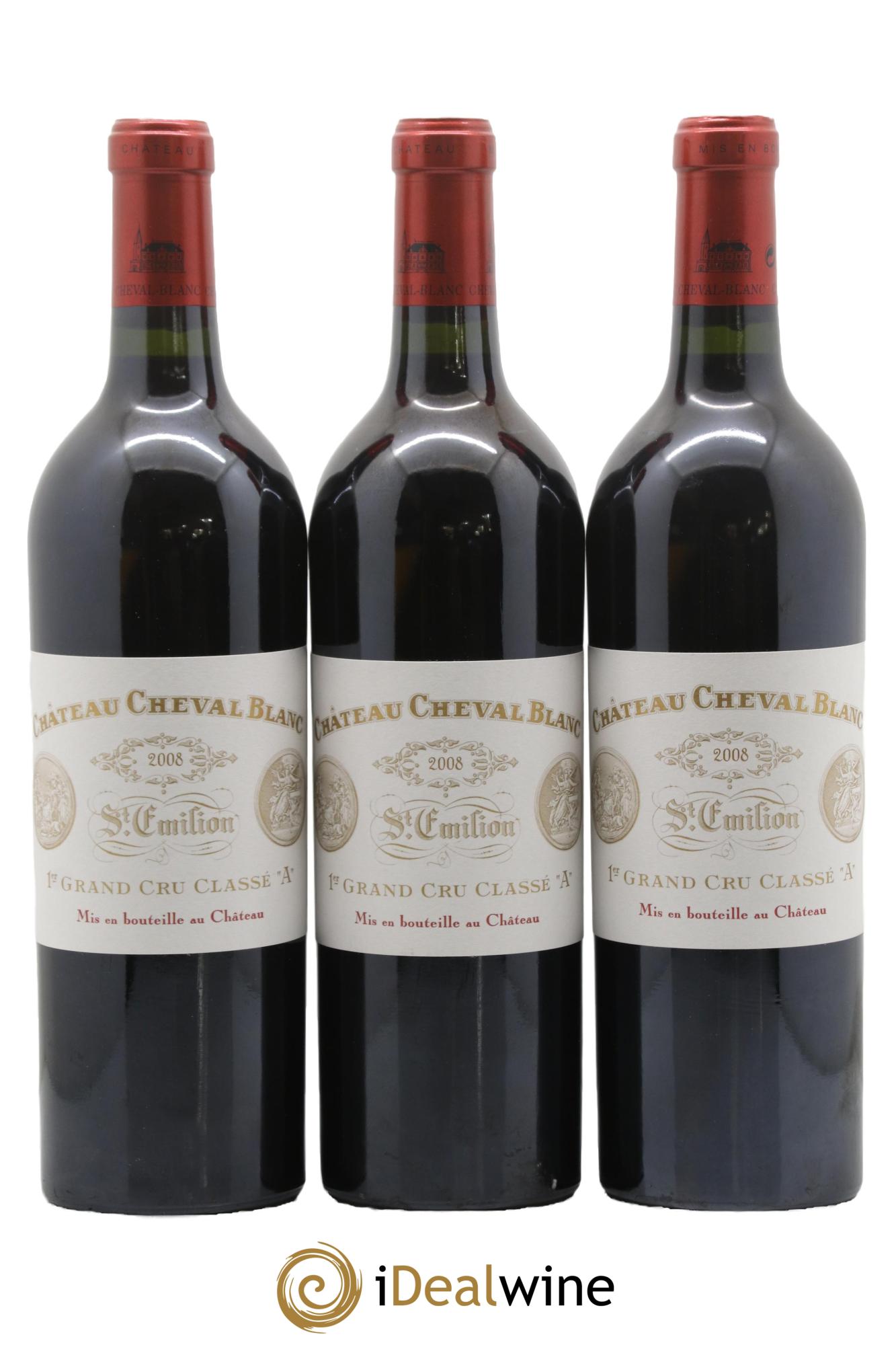 Château Cheval Blanc 1er Grand Cru Classé A 2008 - Lot de 12 bouteilles - 3
