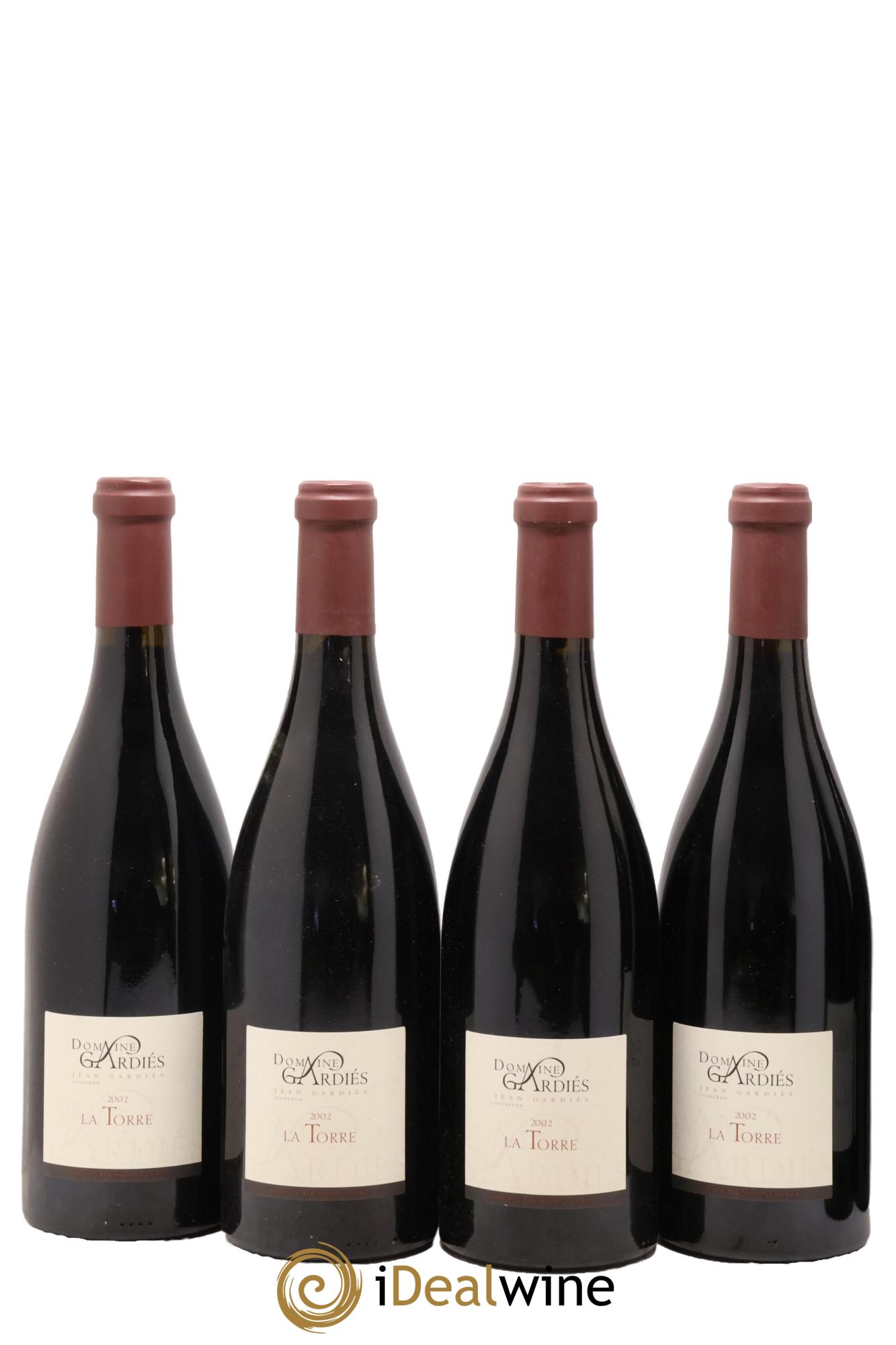 Côtes du Roussillon Gardiés (Domaine) La Torre 2002 - Lot of 4 bottles - 0