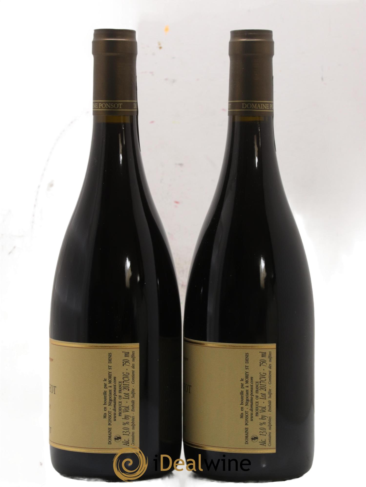 Clos de Vougeot Grand Cru Ponsot (Domaine) 2017 - Lot de 2 bouteilles - 2
