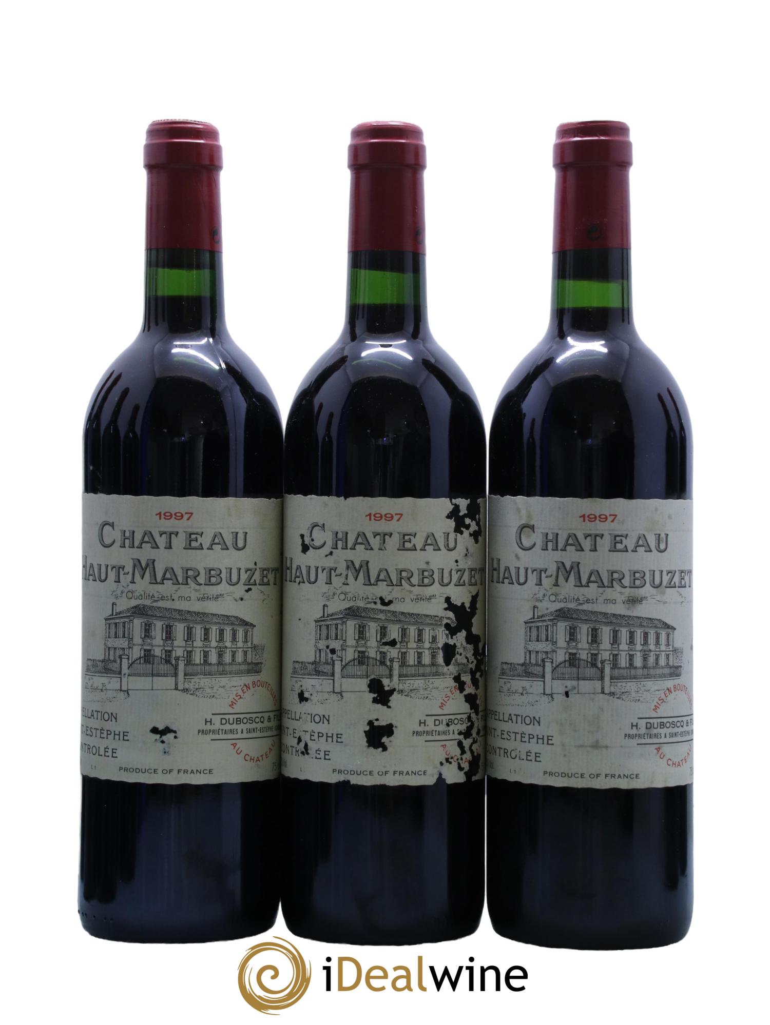 Château Haut Marbuzet  1997 - Lot de 12 bouteilles - 2