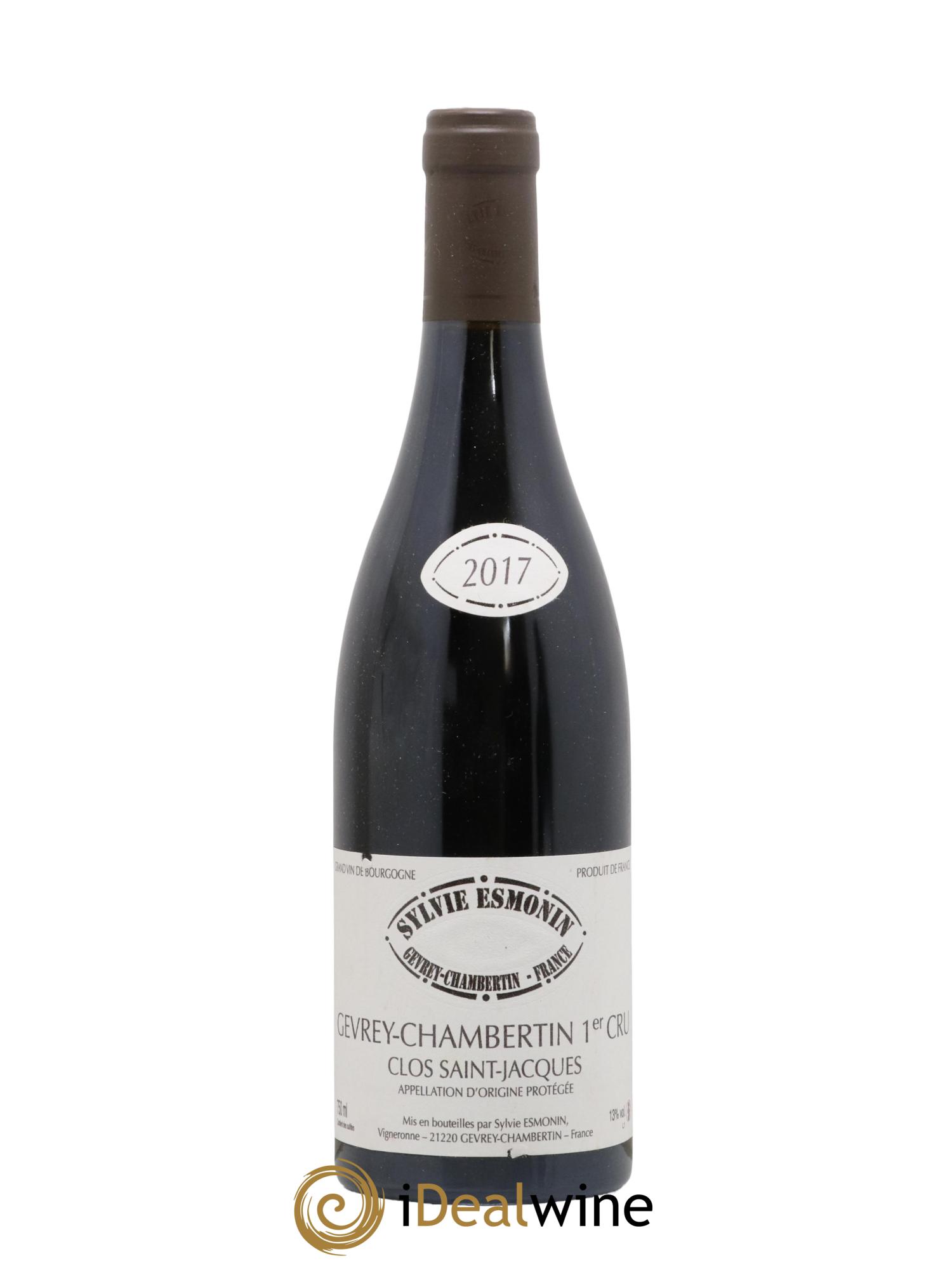Gevrey-Chambertin 1er Cru Clos Saint Jacques Sylvie Esmonin 2017 - Lot de 1 bouteille - 0