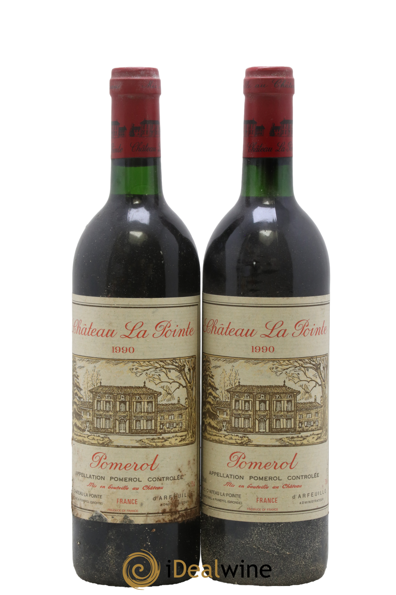 Château la Pointe 1990 - Lot of 2 bottles - 0