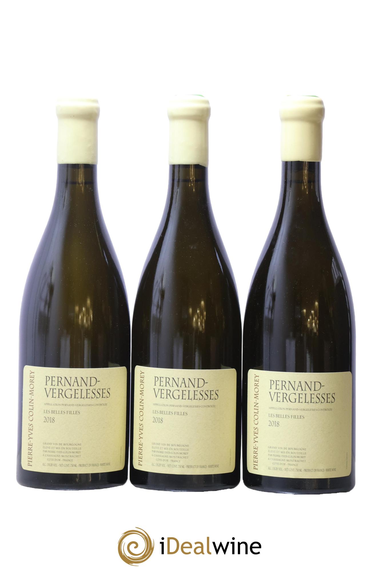 Pernand-Vergelesses Les Belles Filles Pierre-Yves Colin Morey 2018 - Lote de 3 botellas - 0