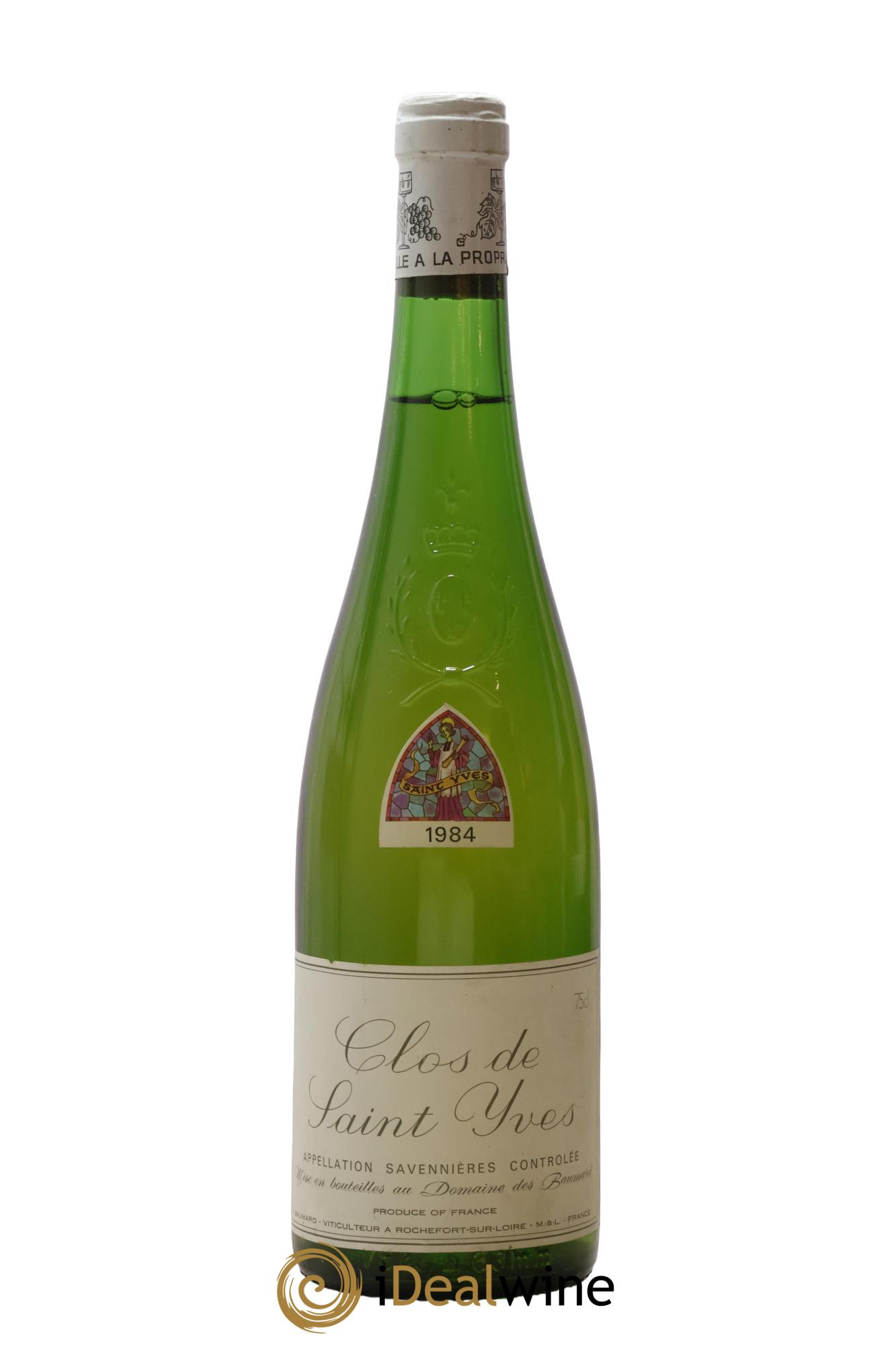Savennières Clos Saint Yves Domaine des Baumard 1984 - Lot de 1 bouteille - 0