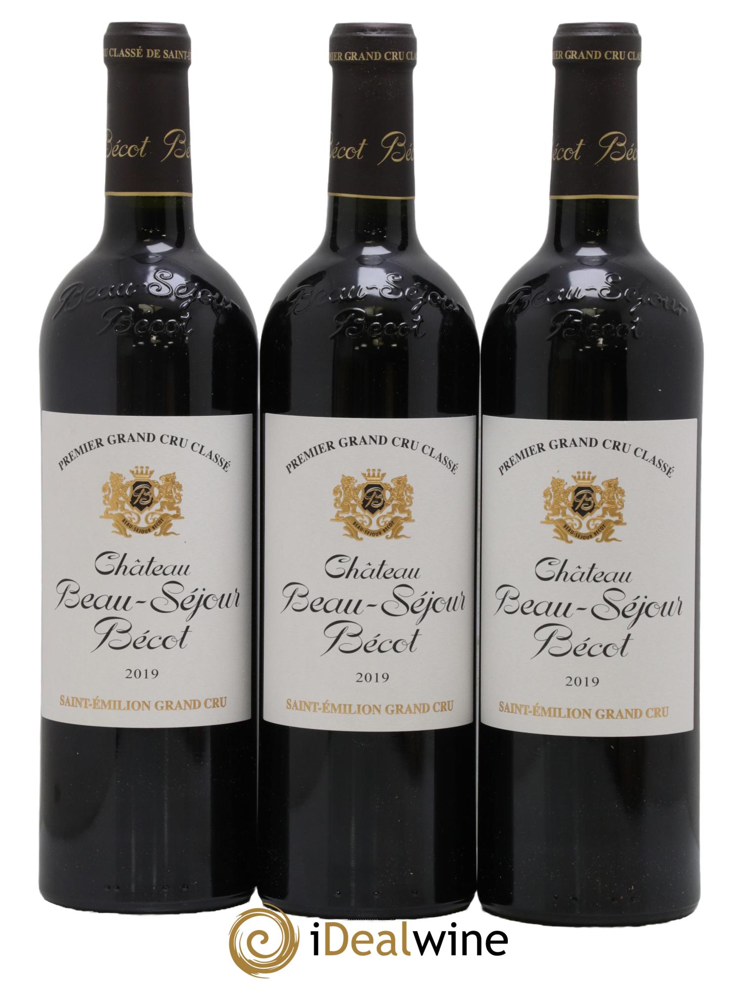 Château Beau-Séjour Bécot 1er Grand Cru Classé B 2019 - Lot de 3 bouteilles - 0