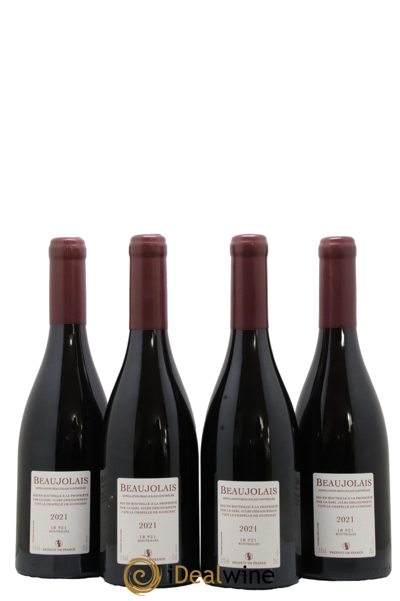 Beaujolais Je M'Applique... J.Desjourneys 2021 - Lot of 4 bottles - 1